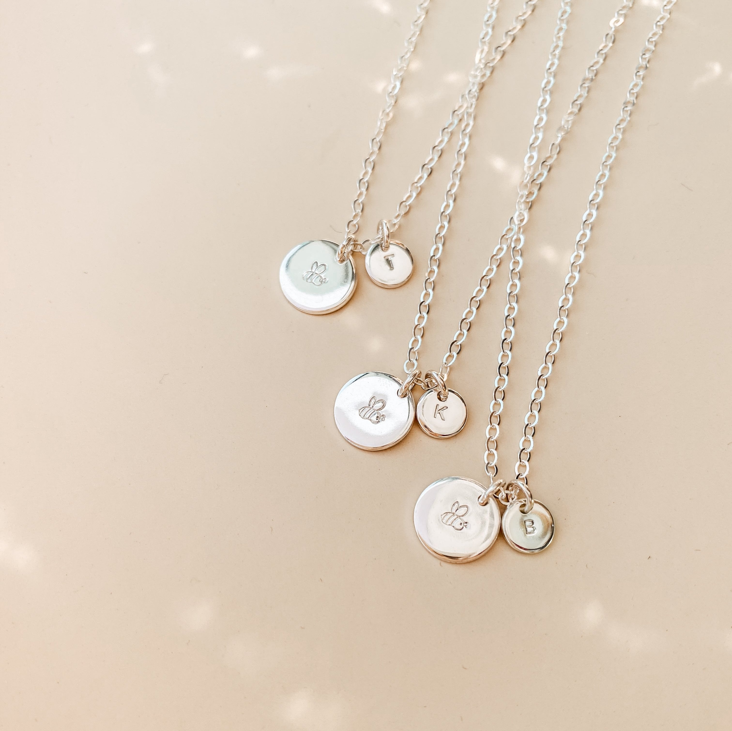 Personalised jewellery - KBN Jewellery - handmade jewellery – Personalised Jewellery gifts – personalised necklace – simple pendants – symbol necklace – initial necklace – dainty jewellery 