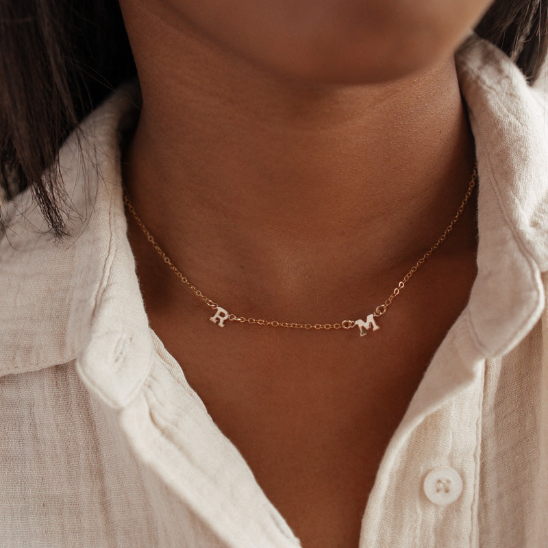 Personalised jewellery - KBN Jewellery - handmade jewellery – Personalised Jewellery gifts – Dainty jewellery- Dainty necklace - initial necklace – family initial necklace 