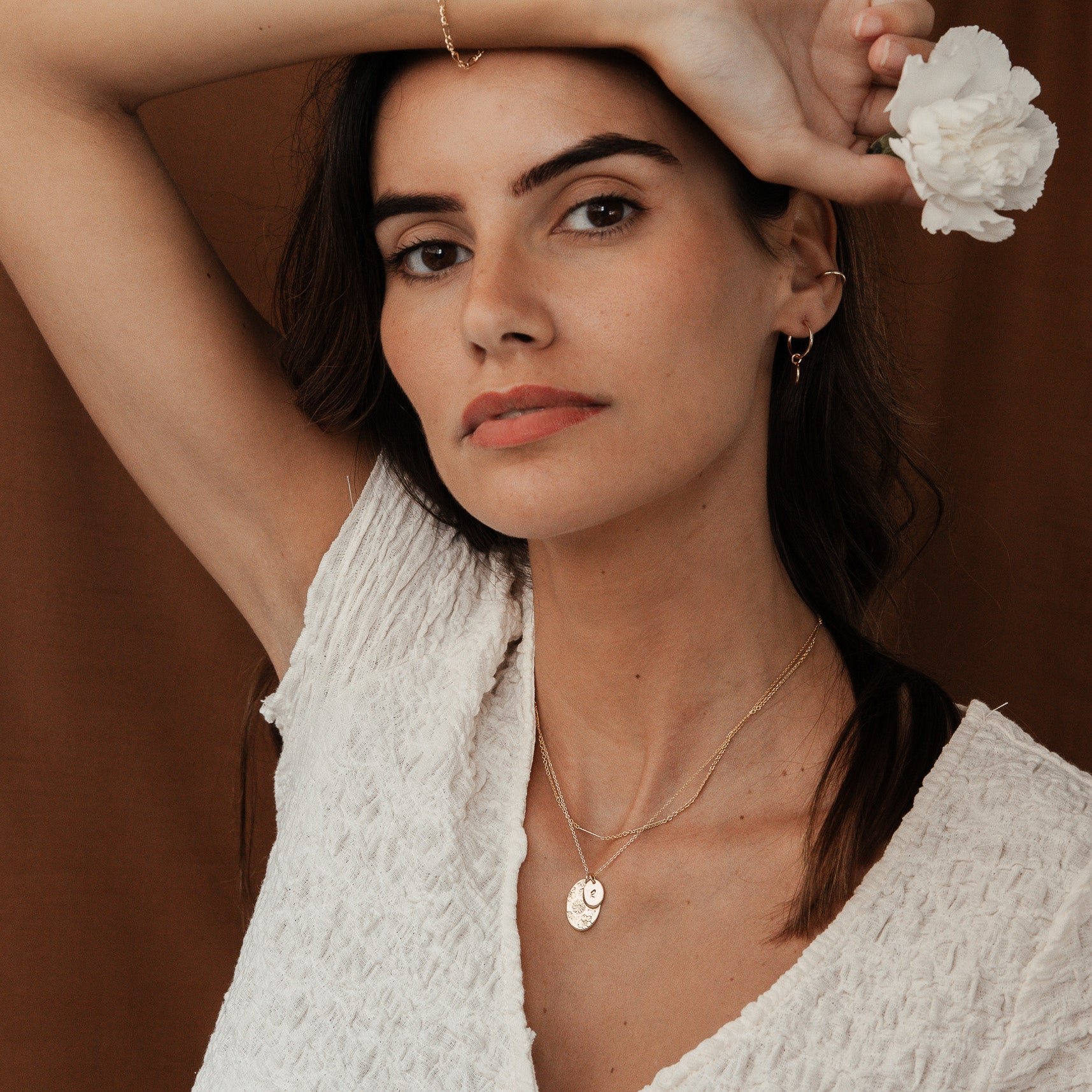 Personalised jewellery - KBN Jewellery - handmade jewellery – Personalised Jewellery gifts – Dainty jewellery- Dainty necklace – flower stamped necklace – family flowers – kids birth flowers – birth flower necklace – personalised flower stamped necklace - floral display necklace - spring necklace - birth flower garden necklace - handmade jewellery 