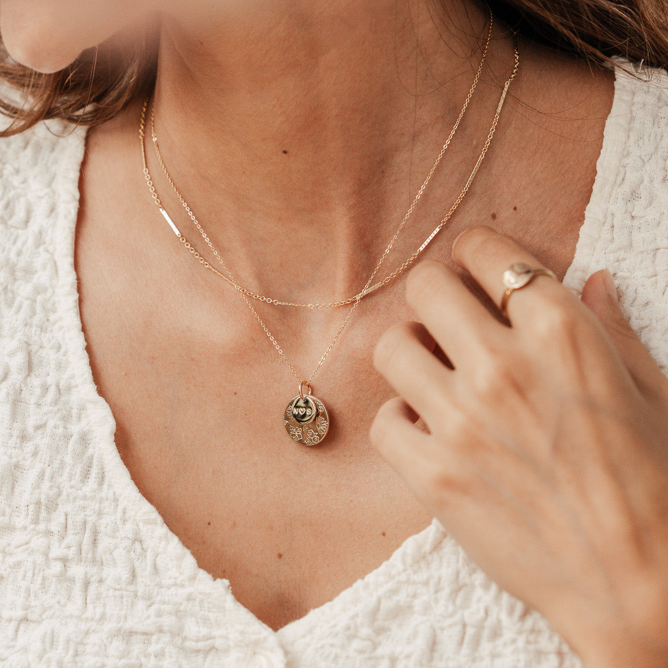 Personalised jewellery - KBN Jewellery - handmade jewellery – custom jewellery gifts – dainty necklace – stacking necklace – layering bracelet – simple bracelet – affordable jewellery – Australian made jewellery – squashed chain – unique chain 