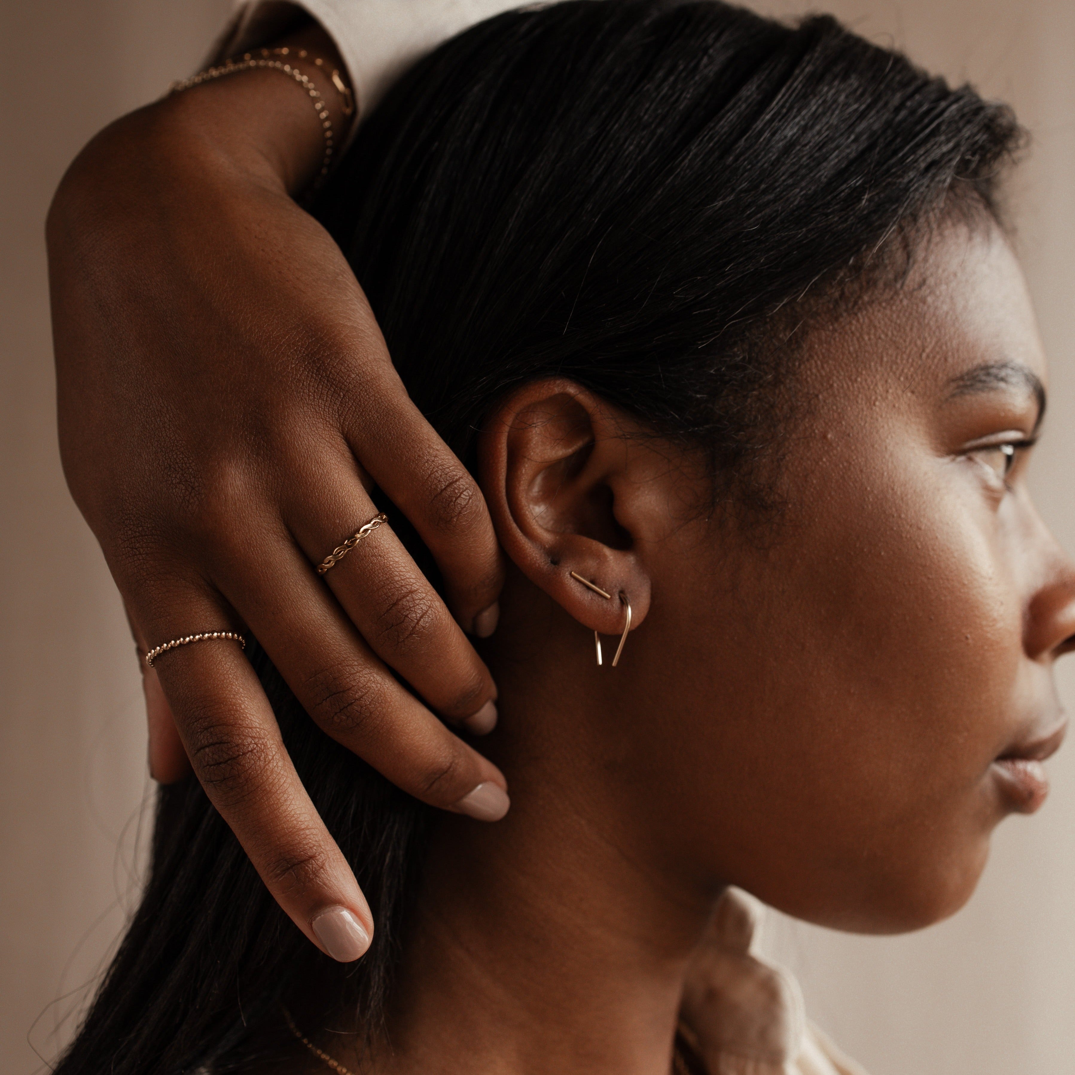 Personalised jewellery - KBN Jewellery - handmade jewellery – Personalised Jewellery gifts – simple earring – earring stack – elegant earring - everyday earrings