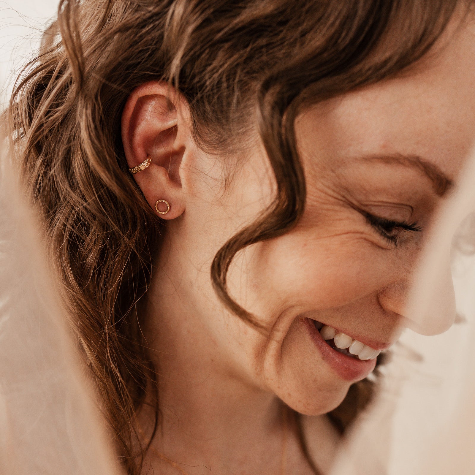 Personalised jewellery - KBN Jewellery - handmade jewellery – Personalised Jewellery gifts – Australian Made – ear cuff – no piecing earring – cuff earring – thick cuff – patterned ear cuff – criss cross pattern cuff – ear cuff 