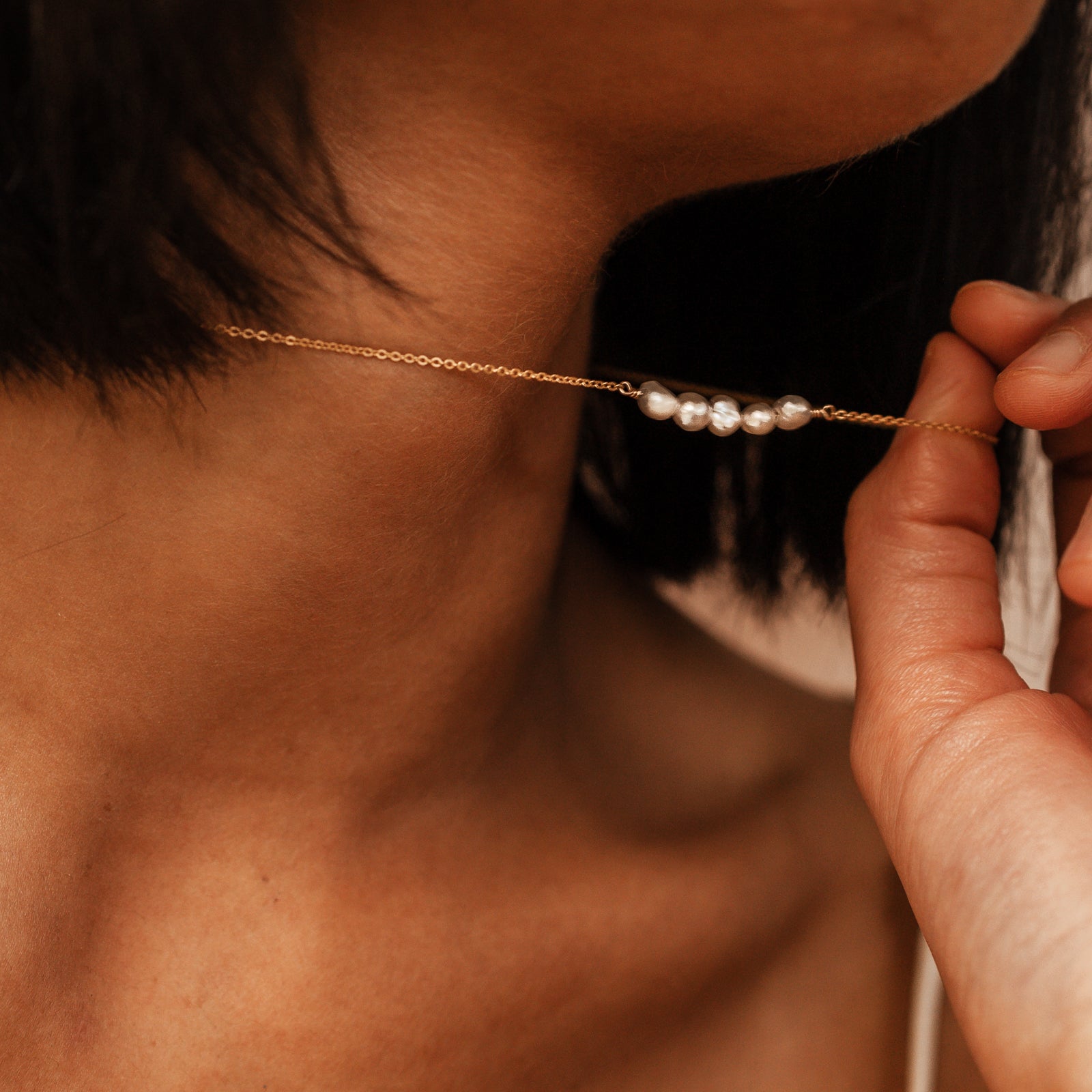 Personalised jewellery – handmade jewellery – KBN jewellery – Australian made jewellery – real pearl necklace - pearl stack necklace - handmade pearl jewellery - handmade pearl necklace - Australian made pearl necklace - unique pearl necklace 