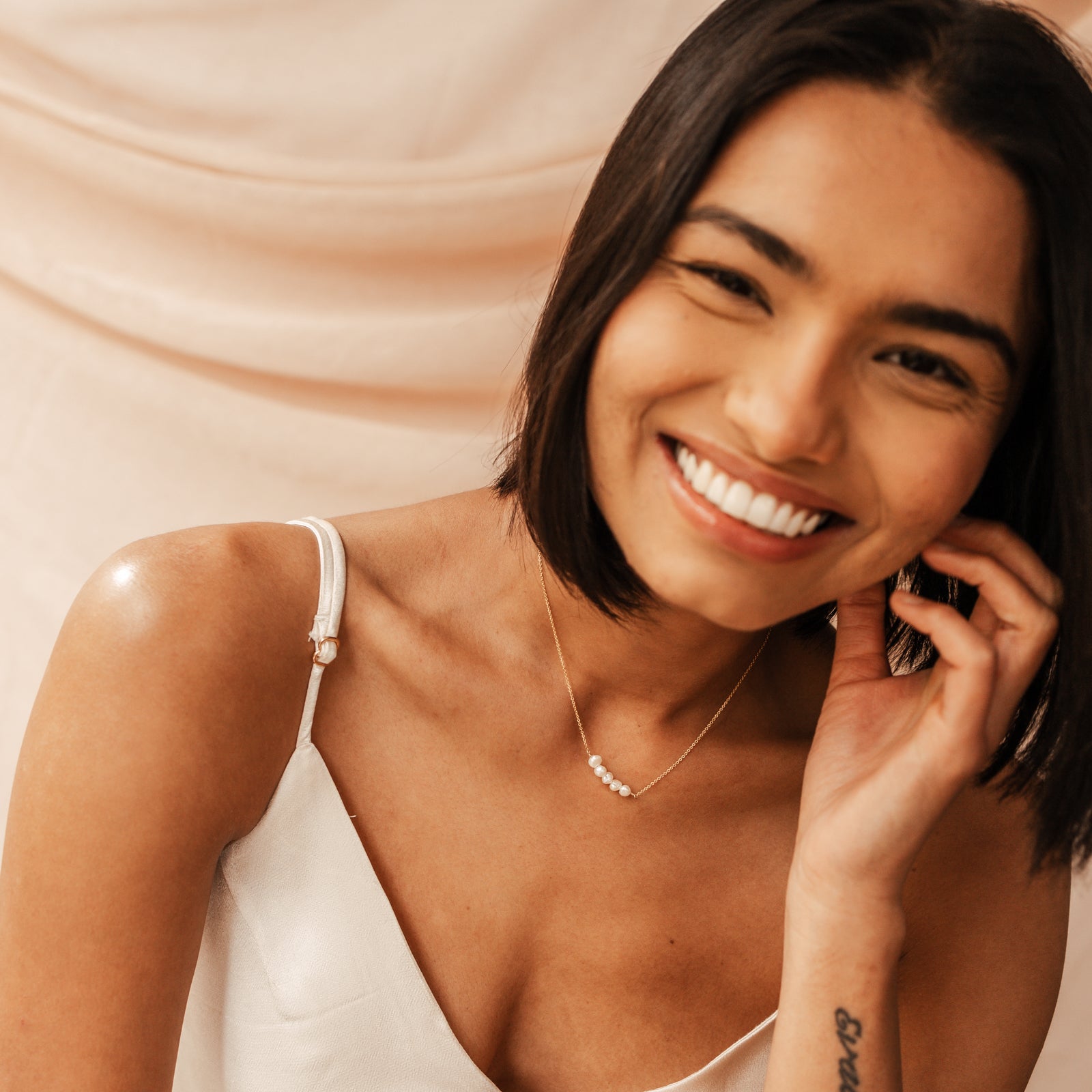 Personalised jewellery – handmade jewellery – KBN jewellery – Australian made jewellery – real pearl necklace - pearl stack necklace - handmade pearl jewellery - handmade pearl necklace - Australian made pearl necklace - unique pearl necklace 