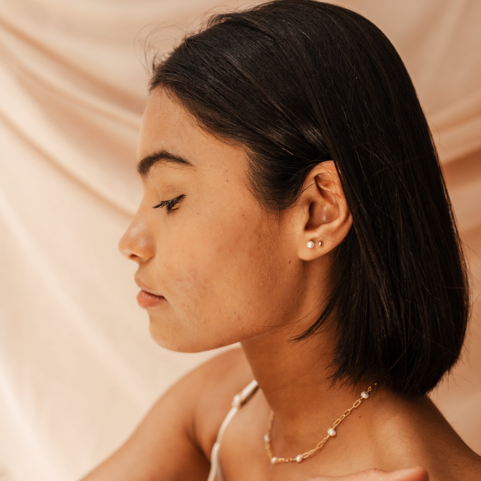 Personalised jewellery - KBN Jewellery - handmade jewellery – Personalised Jewellery gifts – Dainty jewellery – ball stud earrings – ball earrings – stacking  earrings – everyday earrings – sleep friendly earrings – ball studs 