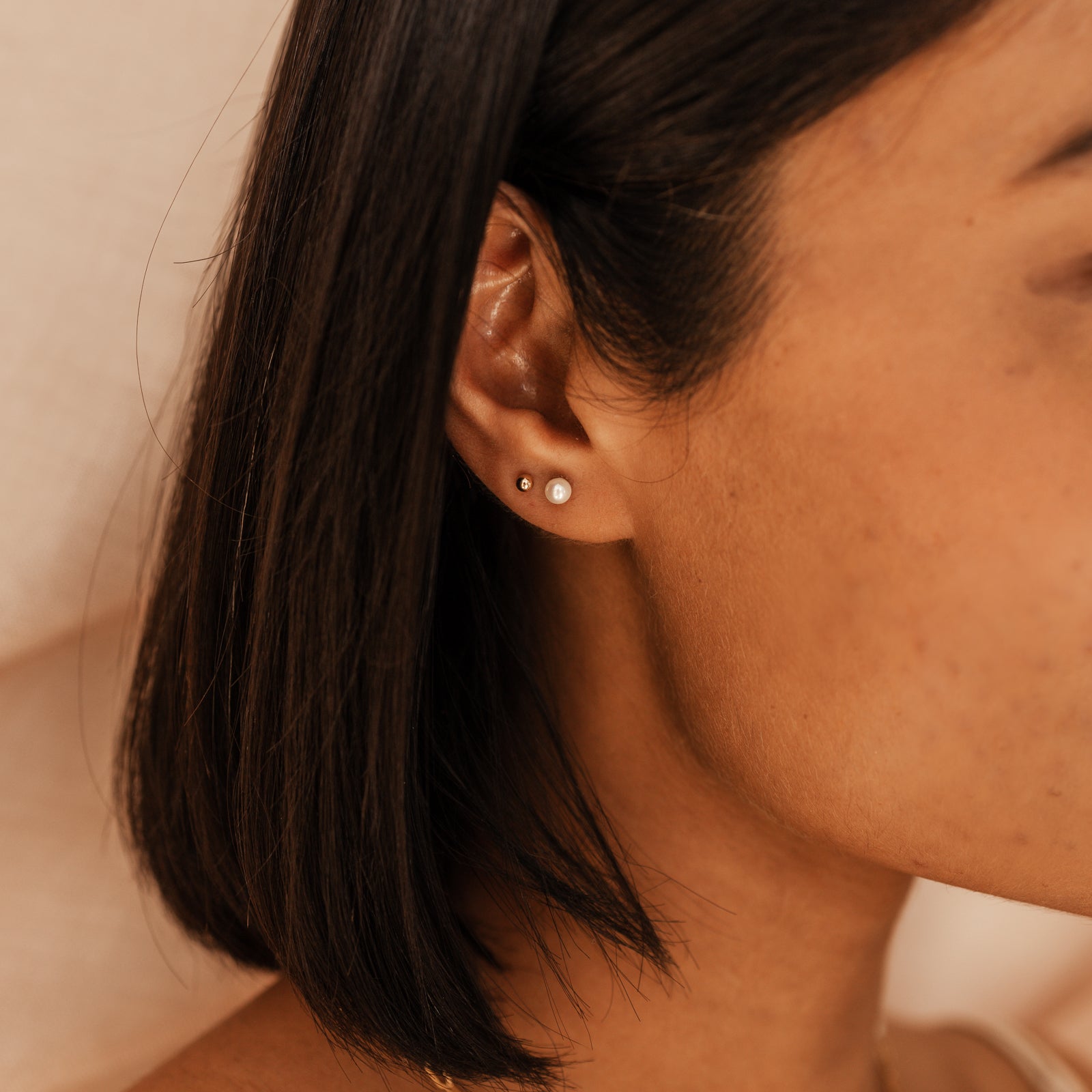 Personalised jewellery - KBN Jewellery - handmade jewellery – Personalised Jewellery gifts – Dainty jewellery – ball stud earrings – ball earrings – stacking  earrings – everyday earrings – sleep friendly earrings – ball studs 