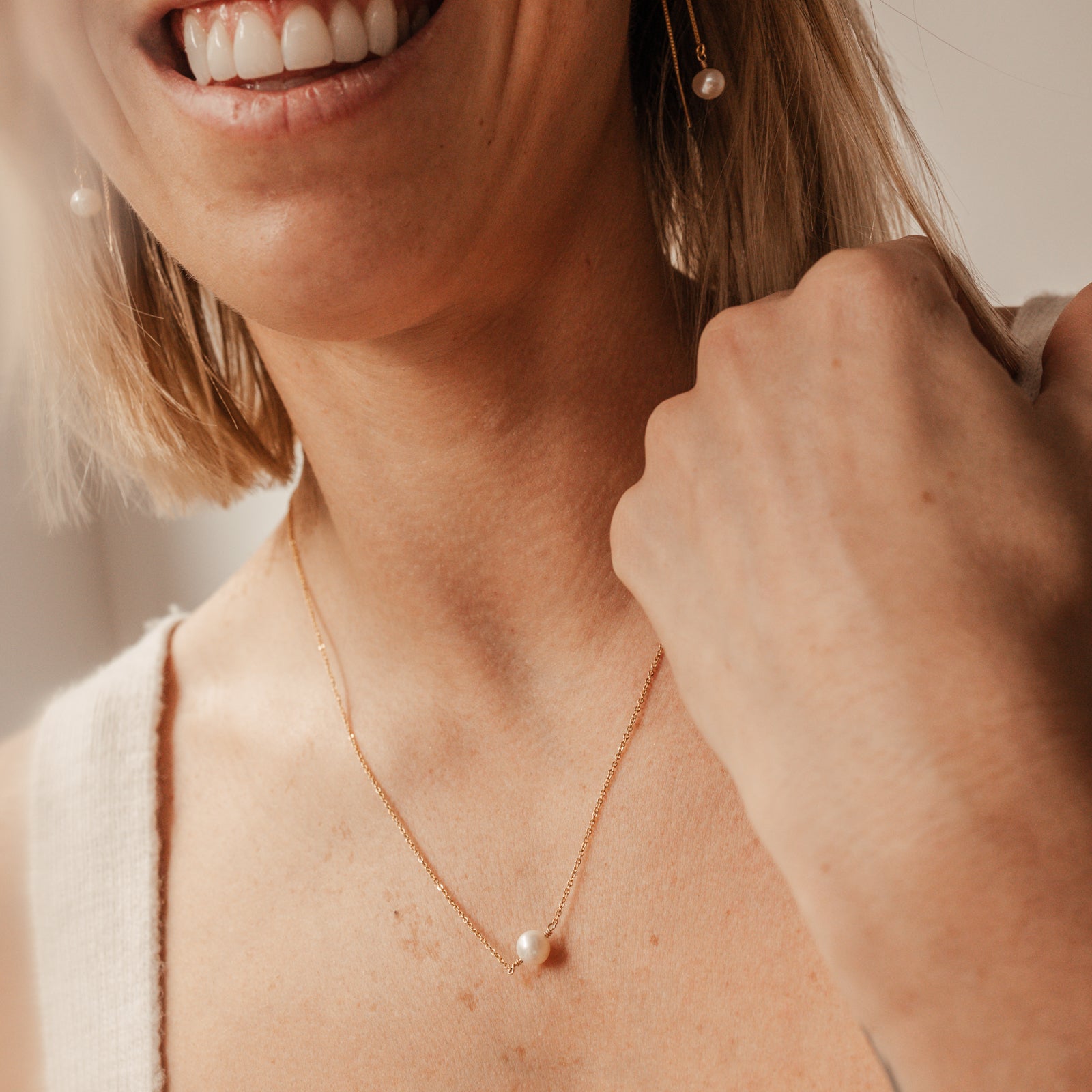 Personalised jewellery - KBN Jewellery - handmade jewellery – Personalised Jewellery gifts –  single pearl necklace – wedding gift idea – bridal jewellery – bridal shower jewellery – bridesmaids gift – freshwater pearls – real pearl necklace – affordable pearl necklace 