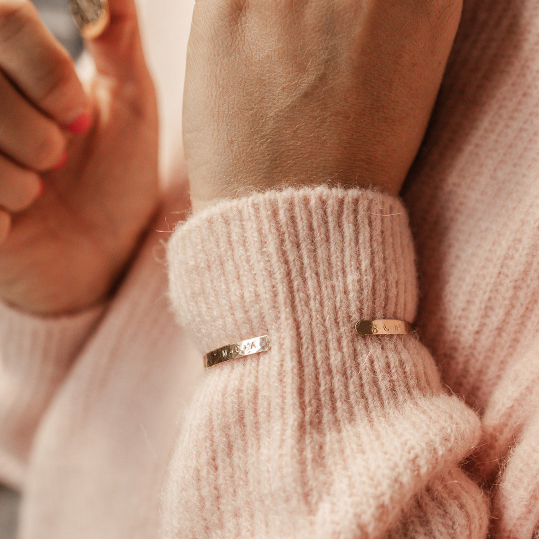 Personalised jewellery - KBN Jewellery - handmade jewellery – Personalised Jewellery gifts – Dainty jewellery – dainty bracelet – handmade cuff – handmade bangle – wrist cuff – handmade cuff bracelet – personalised cuff bracelet – symbol and initial cuff bracelet 
