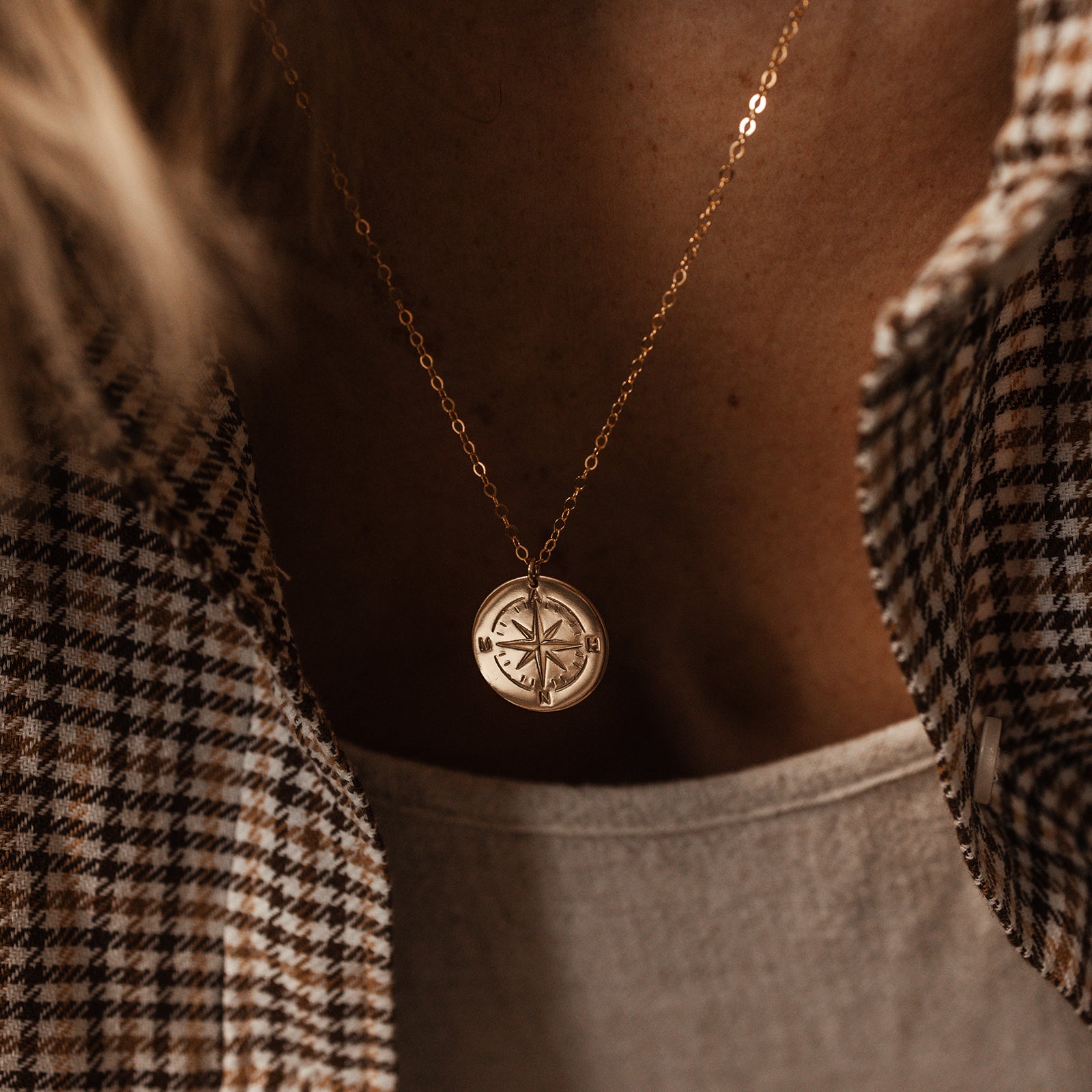 Personalised jewellery - KBN Jewellery - handmade jewellery – Personalised Jewellery gifts – Dainty jewellery- compass necklace – personalised compass pendant – compass pendant for necklace – initial necklace 