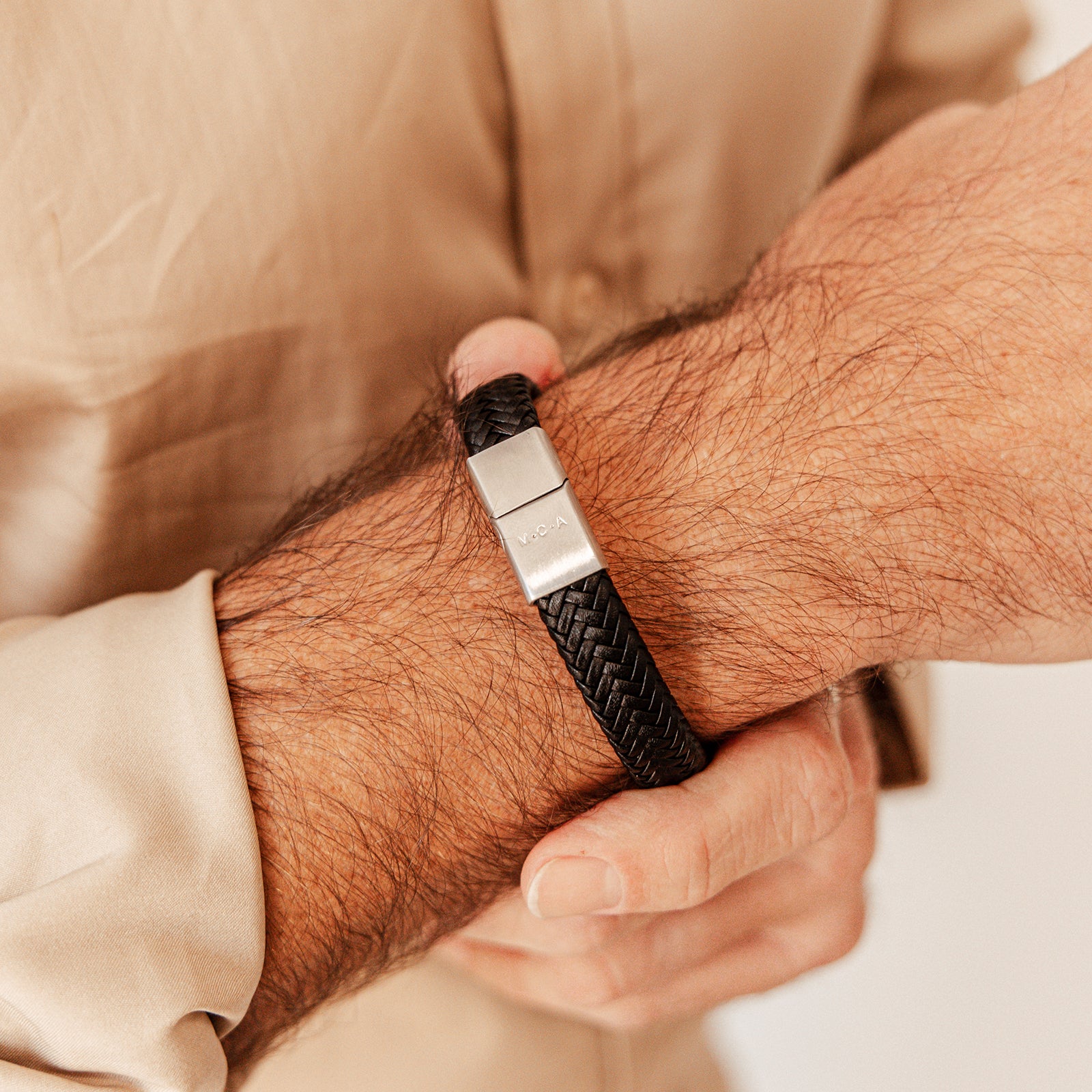 Personalised jewellery - KBN Jewellery - handmade jewellery – Personalised Jewellery gifts- men’s gift idea – gifts for dad – personalised gift for dad – leather bracelet