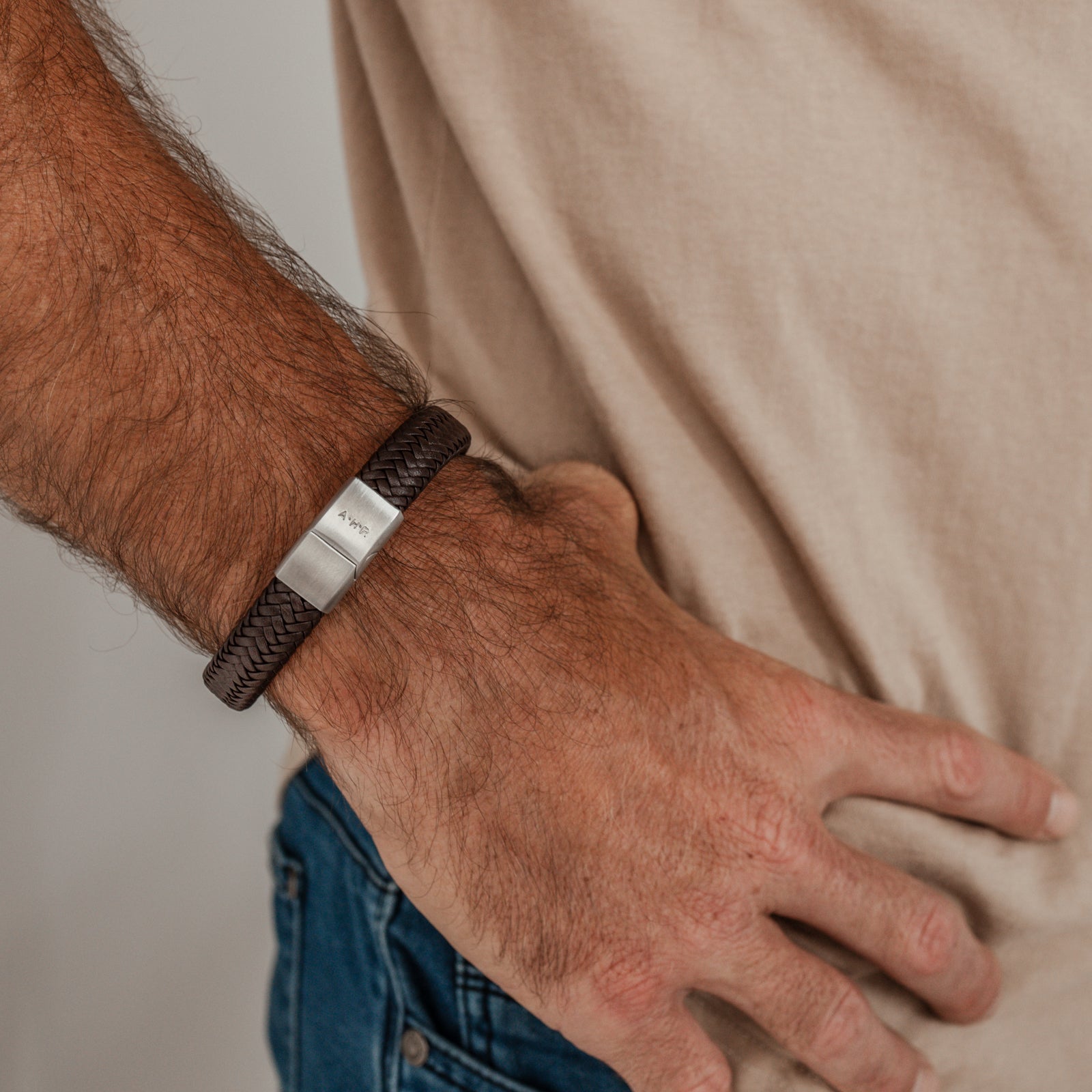 Personalised jewellery - KBN Jewellery - handmade jewellery – Personalised Jewellery gifts- men’s gift idea – gifts for dad – personalised gift for dad – leather bracelet