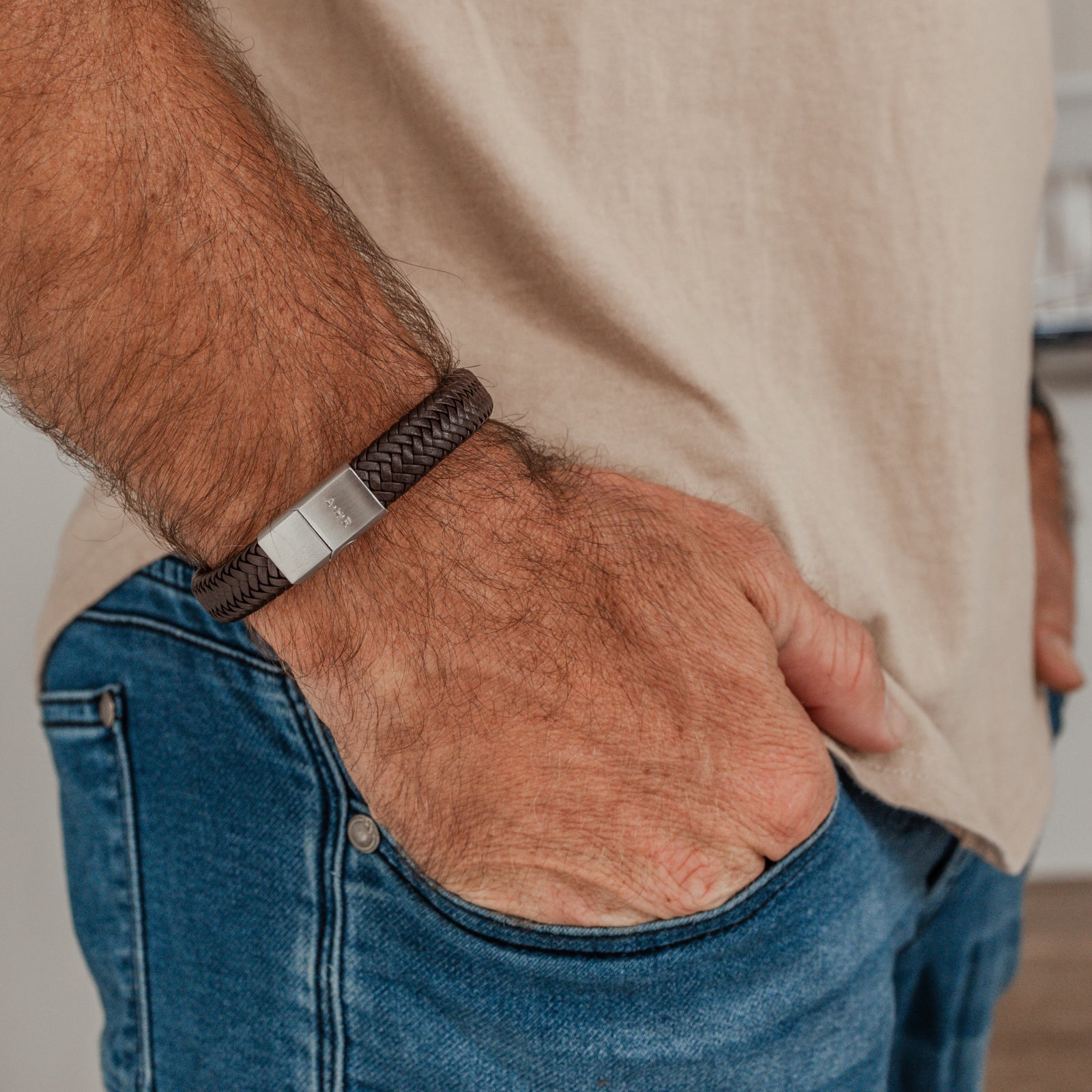 Personalised jewellery - KBN Jewellery - handmade jewellery – Personalised Jewellery gifts- men’s gift idea – gifts for dad – personalised gift for dad – leather bracelet