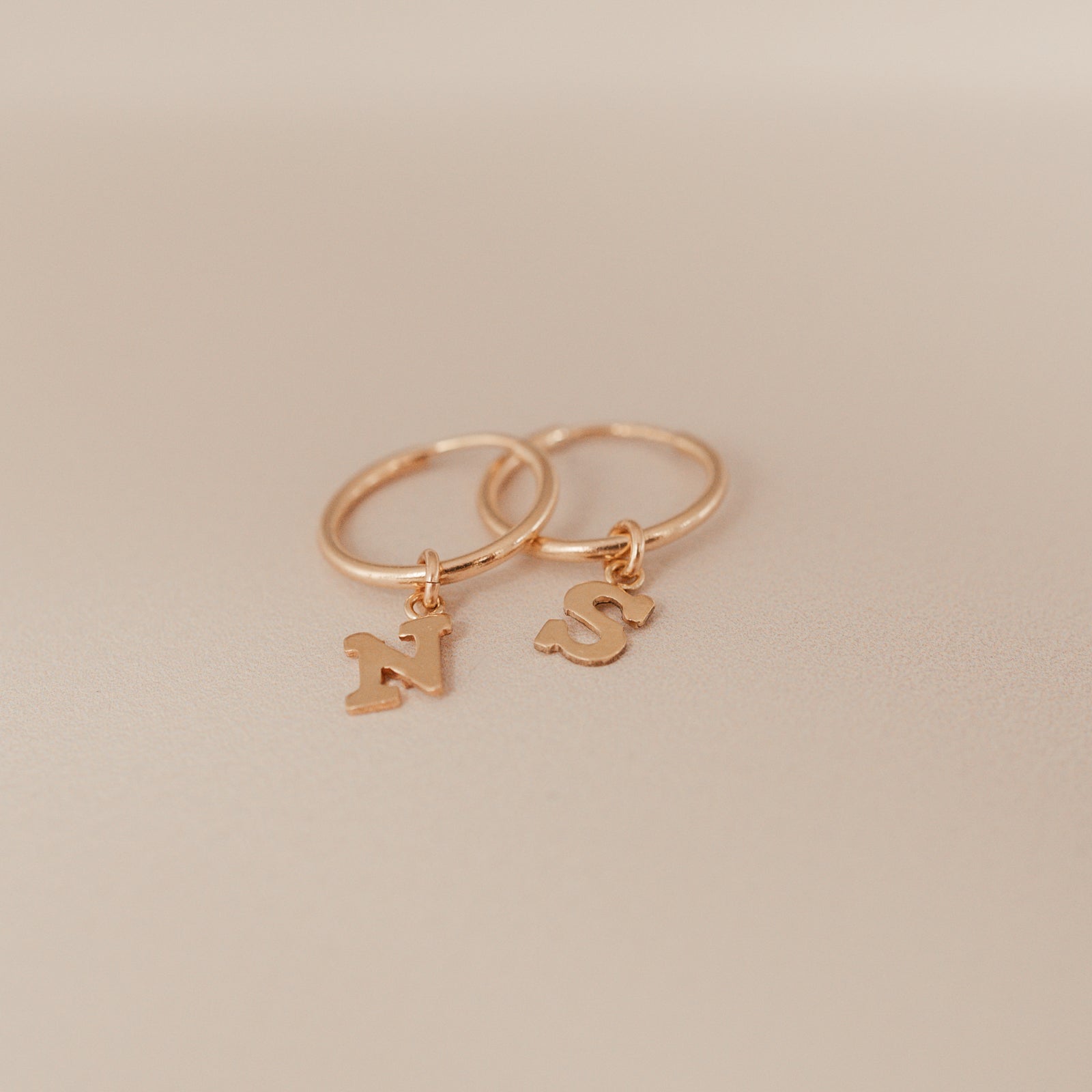 Personalised jewellery - KBN Jewellery - handmade jewellery – Personalised Jewellery gifts – Dainty jewellery – initial hoops – initial hanging letters – personalised hoops 