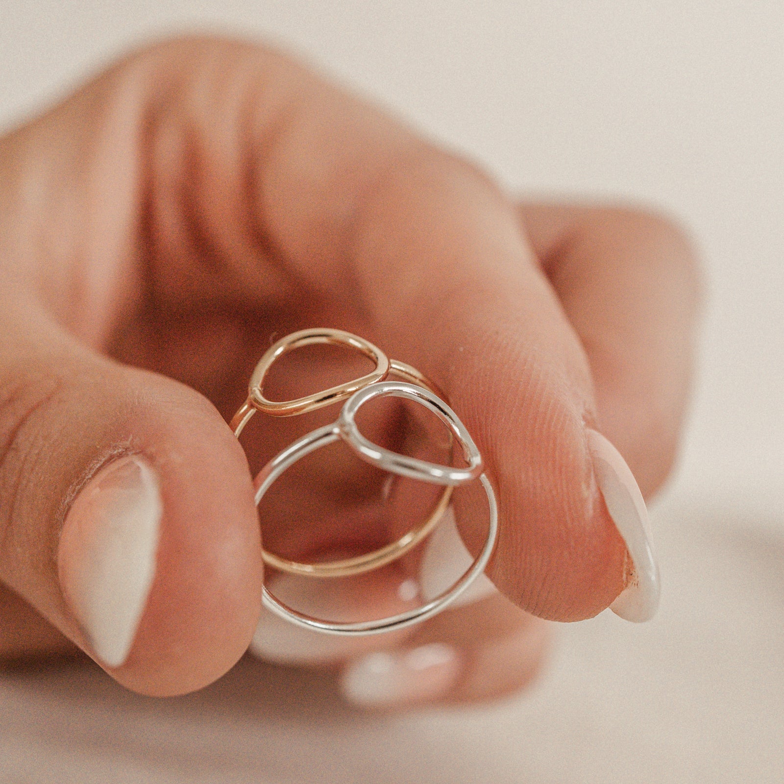 Personalised jewellery – handmade jewellery – KBN jewellery – Australian made jewellery – circle ring - stacking ring - simple ring - affordable jewellery Australia 