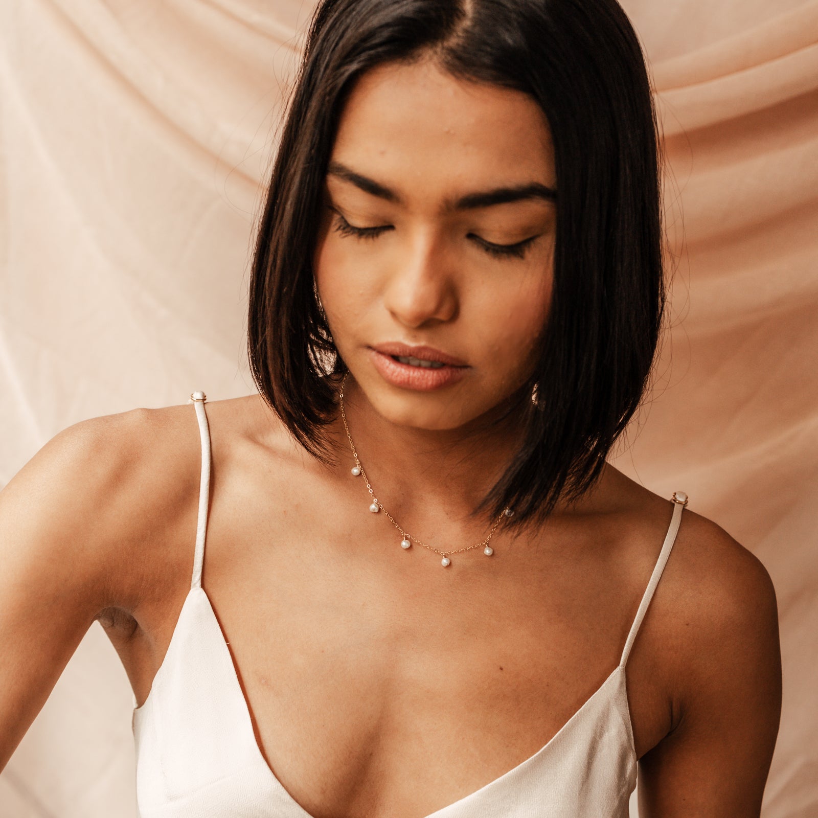 ocean Personalised jewellery - KBN Jewellery - handmade jewellery – Personalised Jewellery gifts – Dainty jewellery – pearl jewellery – pearl necklace – dainty pearl necklace – Mothers day gift – wedding gift – natural pearls – pearl jewellery – hanging pearl bracelet 