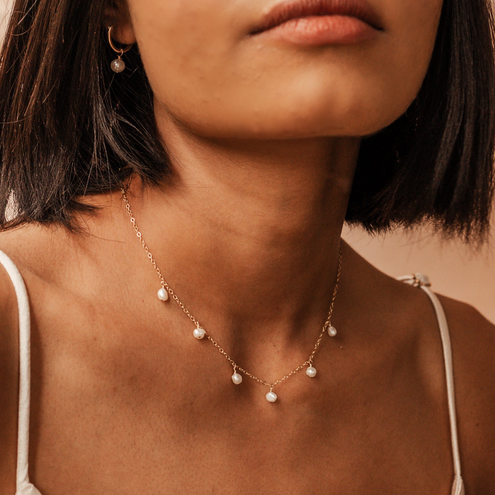 ocean Personalised jewellery - KBN Jewellery - handmade jewellery – Personalised Jewellery gifts – Dainty jewellery – pearl jewellery – pearl necklace – dainty pearl necklace – Mothers day gift – wedding gift – natural pearls – pearl jewellery – hanging pearl bracelet 