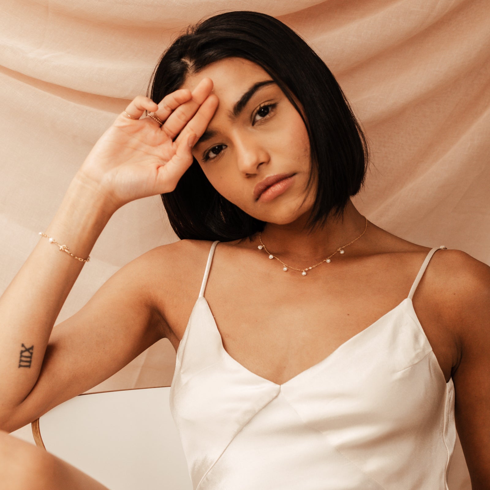 ocean Personalised jewellery - KBN Jewellery - handmade jewellery – Personalised Jewellery gifts – Dainty jewellery – pearl jewellery – pearl necklace – dainty pearl necklace – Mothers day gift – wedding gift – natural pearls – pearl jewellery – hanging pearl bracelet 