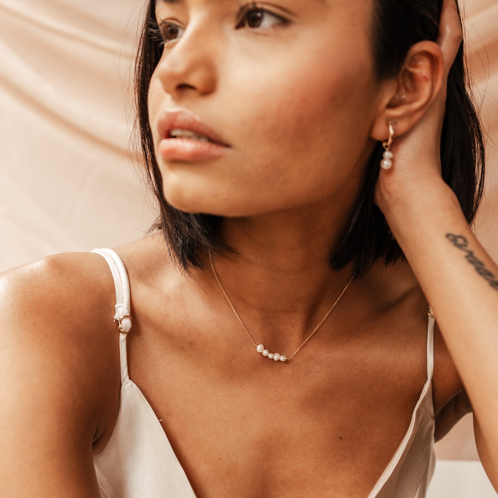 Personalised jewellery – handmade jewellery – KBN jewellery – Australian made jewellery – real pearl necklace - pearl stack necklace - handmade pearl jewellery - handmade pearl necklace - Australian made pearl necklace - unique pearl necklace 