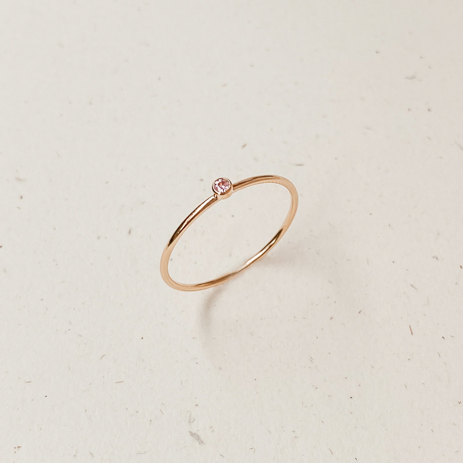 october birthstone ring pink tourmaline stone joy peace symbol sterling silver goldfill