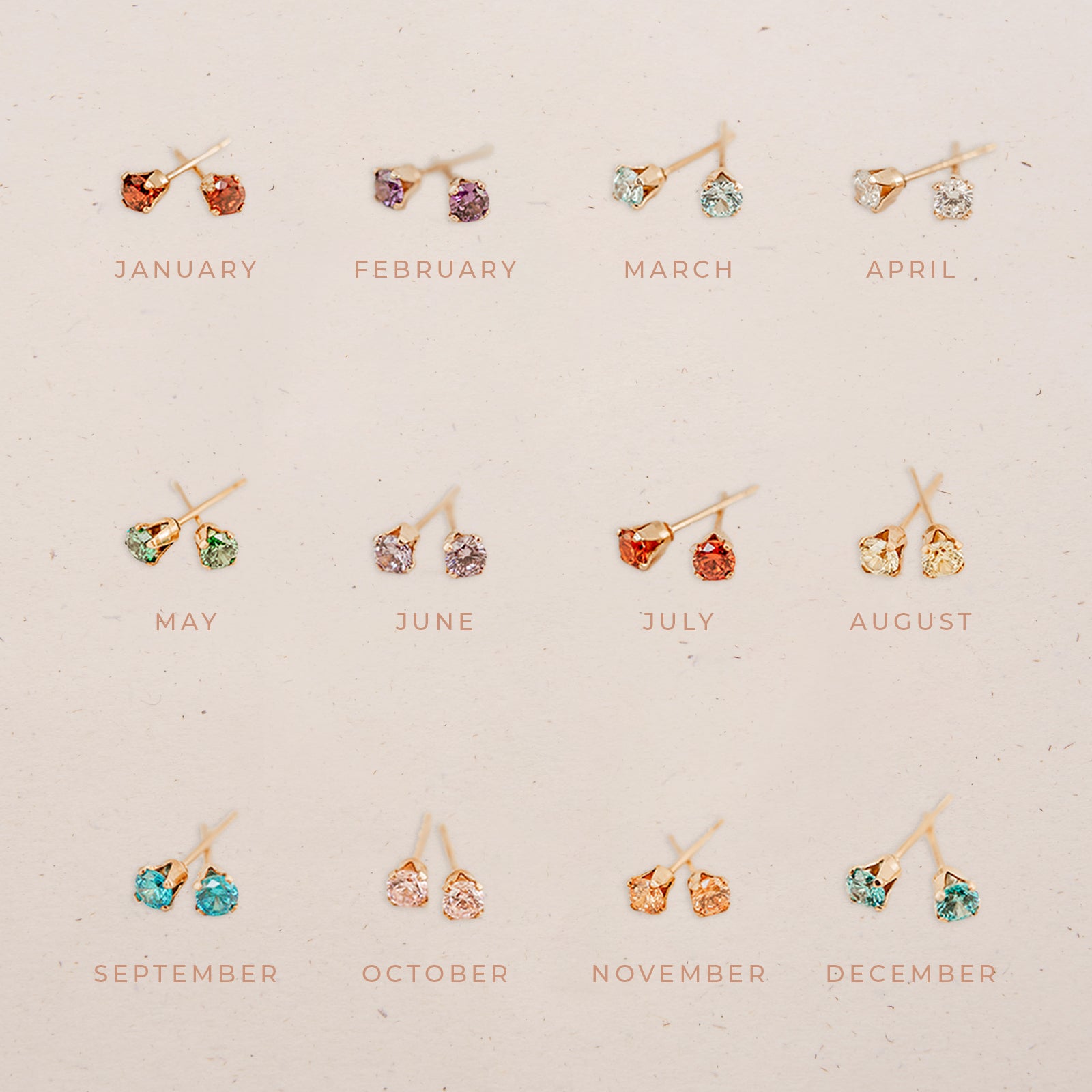 Personalised jewellery – handmade jewellery – KBN jewellery – dainty earrings – birth month earrings – birthstone earrings – affordable earrings – purple earrings – June studs – birthstone studs 