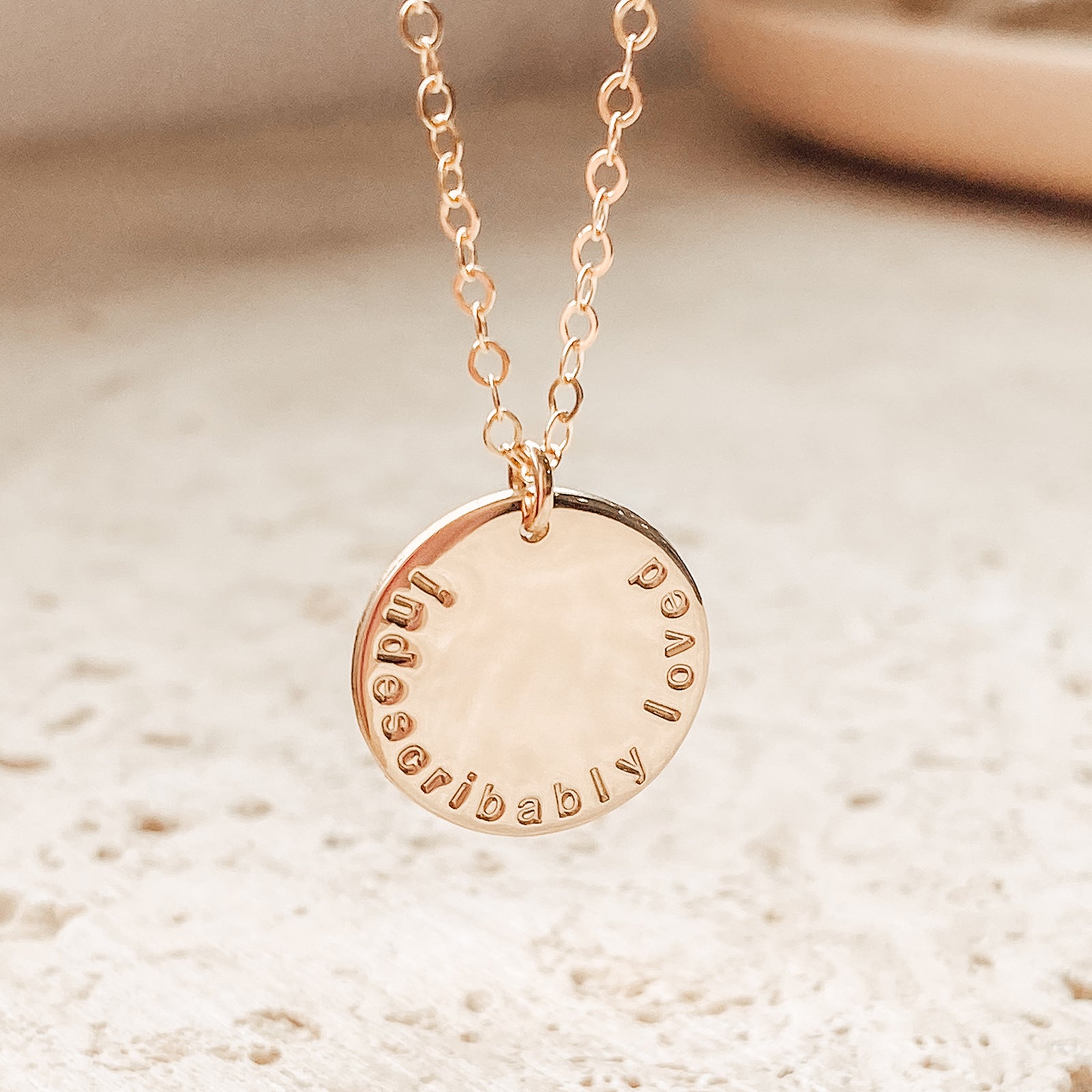Personalised jewellery - KBN Jewellery - handmade jewellery – Personalised Jewellery gifts – adult necklace – affordable jewellery - sentimental gift ideas – large pendant necklace – Australian Made jewellery – initial necklace – symbol necklace – children name necklace – name necklace – words of affirmation necklace 