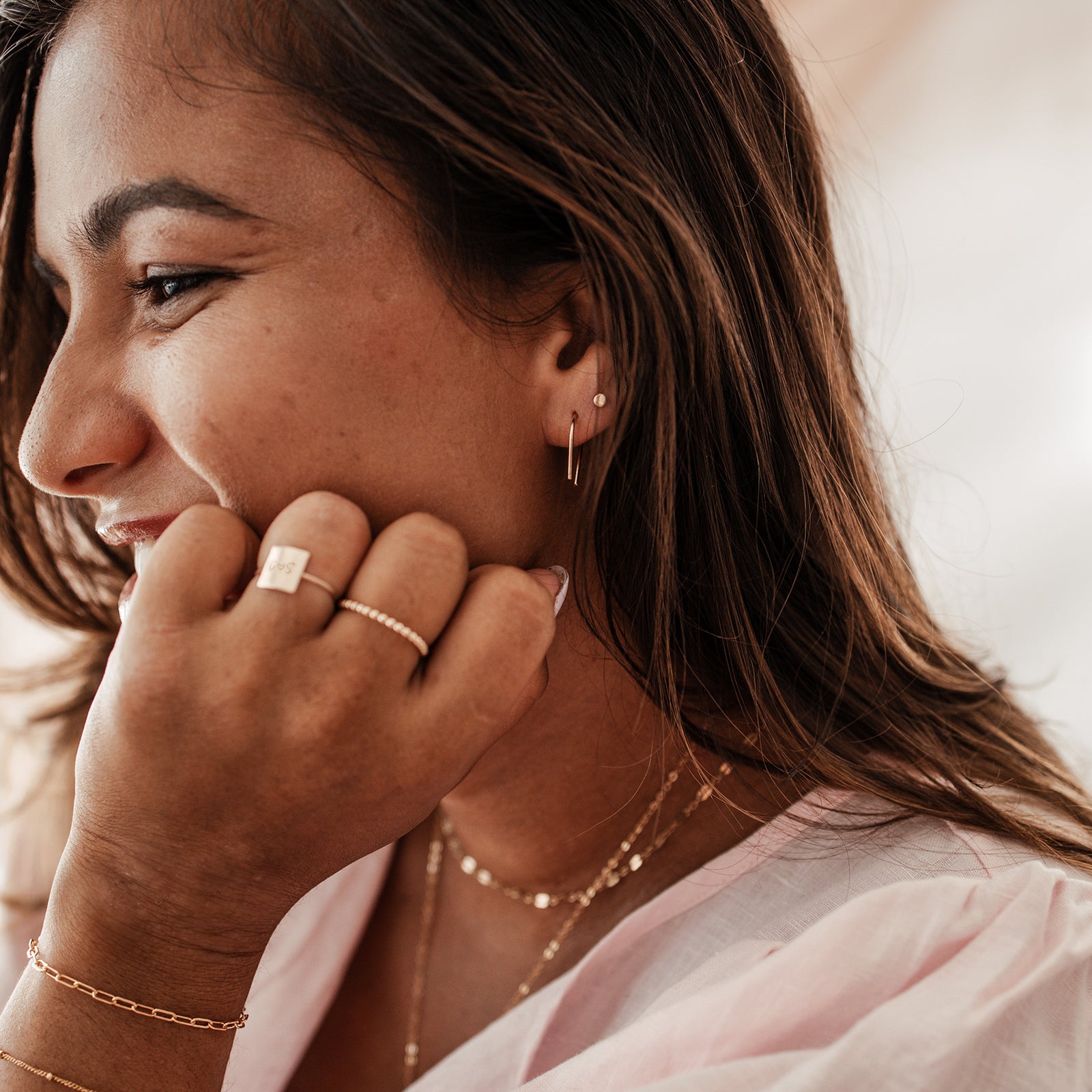 Personalised jewellery - KBN Jewellery - handmade jewellery – Personalised Jewellery gifts – simple earring – earring stack – elegant earring - everyday earrings