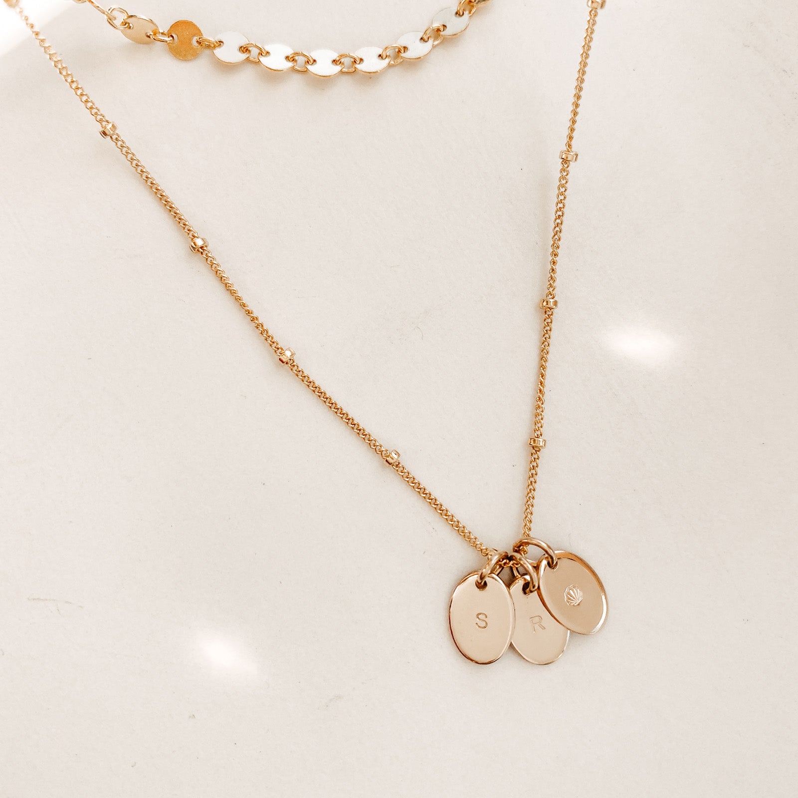 Personalised jewellery - KBN Jewellery - handmade jewellery – Personalised Jewellery gifts – Dainty jewellery- Dainty necklace - initial necklace – symbol necklace – bead chain – tiny pendant – children initial 