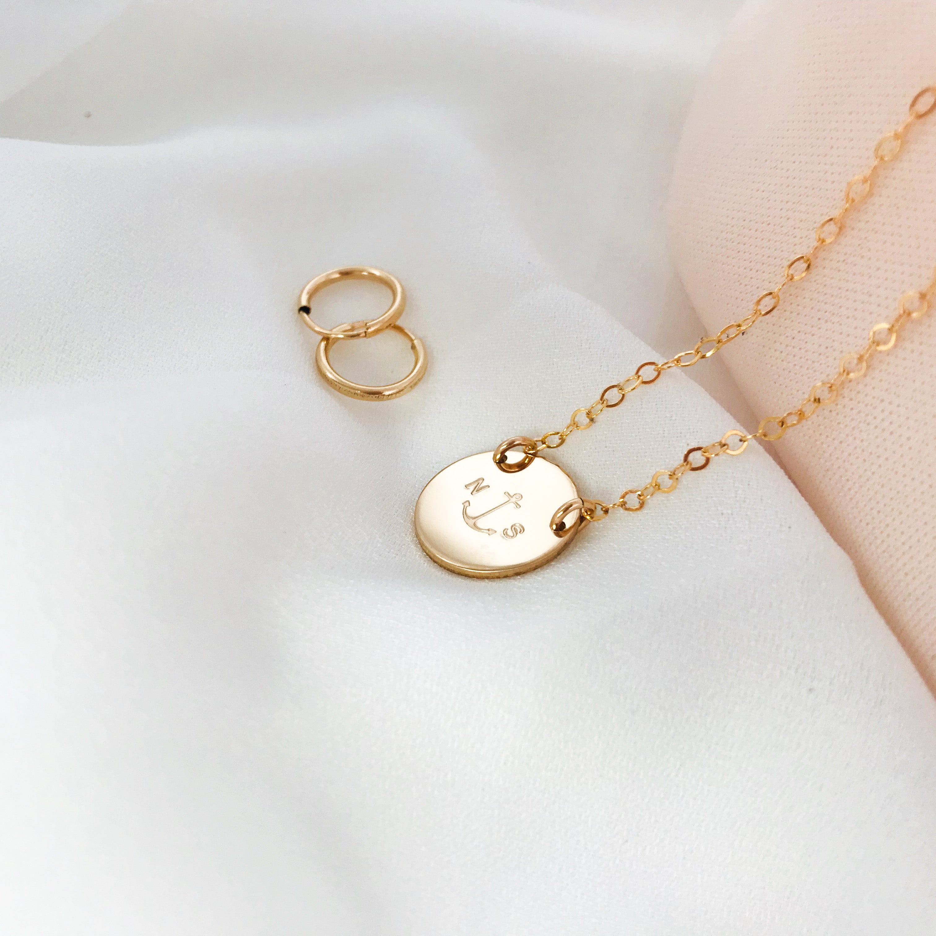 You + Me Medium Pendant Necklace - KBN Jewellery - personalised necklace - initial necklace - personalised gift - children's initial necklace - gift ideas for mum - personalised mothers day orders