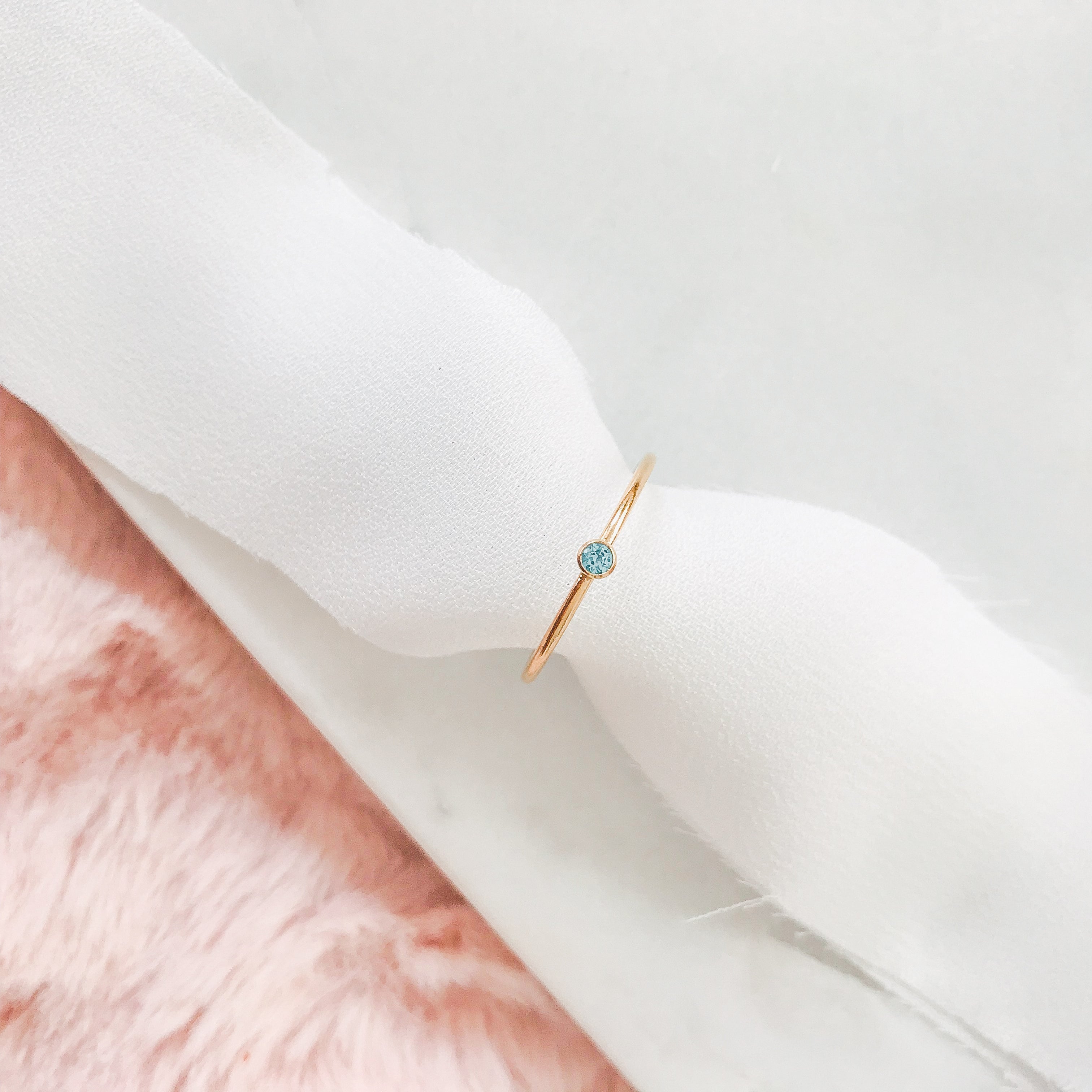 Personalised jewellery – handmade jewellery – KBN jewellery – dainty ring – birth month ring – birthstone ring – affordable ring – fortune ring – December  stone rings – birthstone ring – stacking ring – blue stone ring 