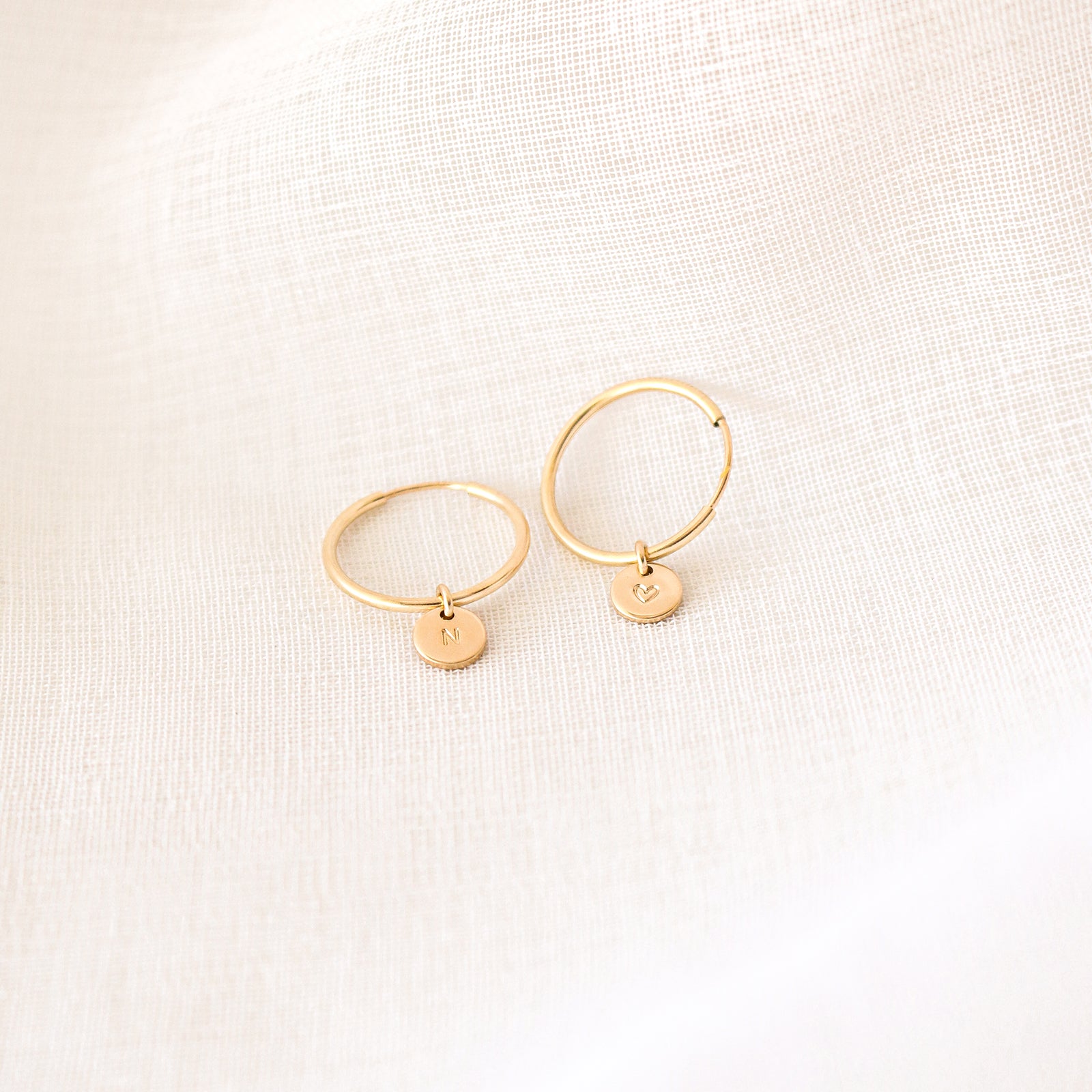 Personalised jewellery - KBN Jewellery - handmade jewellery – Personalised Jewellery gifts – dainty earrings – hoops earrings – sleepers – pendant earrings – everyday earrings – tiny hoops – tiny pendants – initial earrings – symbol earrings 