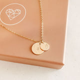 small medium pendant necklace dainty delicate sterling silver rose goldfill multiple pendant necklace name initial small symbol big and small pendant necklace 