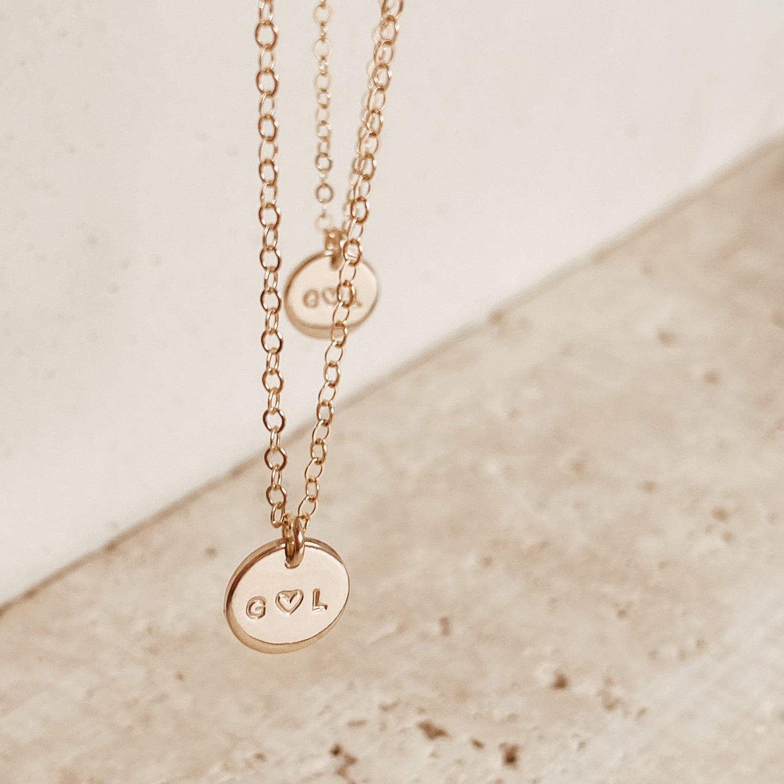 Personalised jewellery - KBN Jewellery - handmade jewellery – Personalised Jewellery gifts – Dainty jewellery – Australia made jewellery – small pendant necklace – intial necklace – couple necklace – you and me necklace 