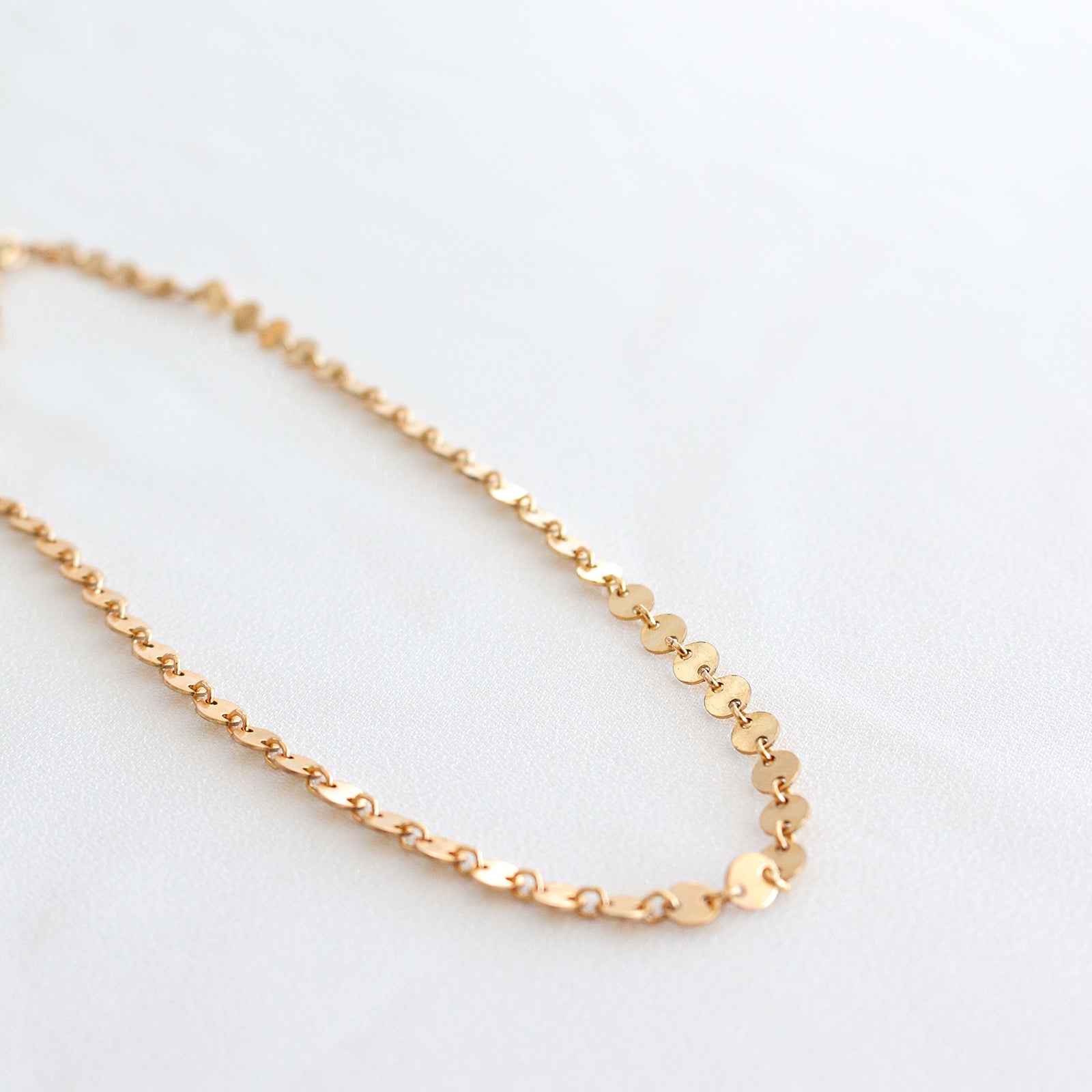 Personalised jewellery - KBN Jewellery - handmade jewellery – Personalised Jewellery gifts – Dainty jewellery- sparkly necklace – disc necklace – round chain necklace – stacking necklace – layering necklace 