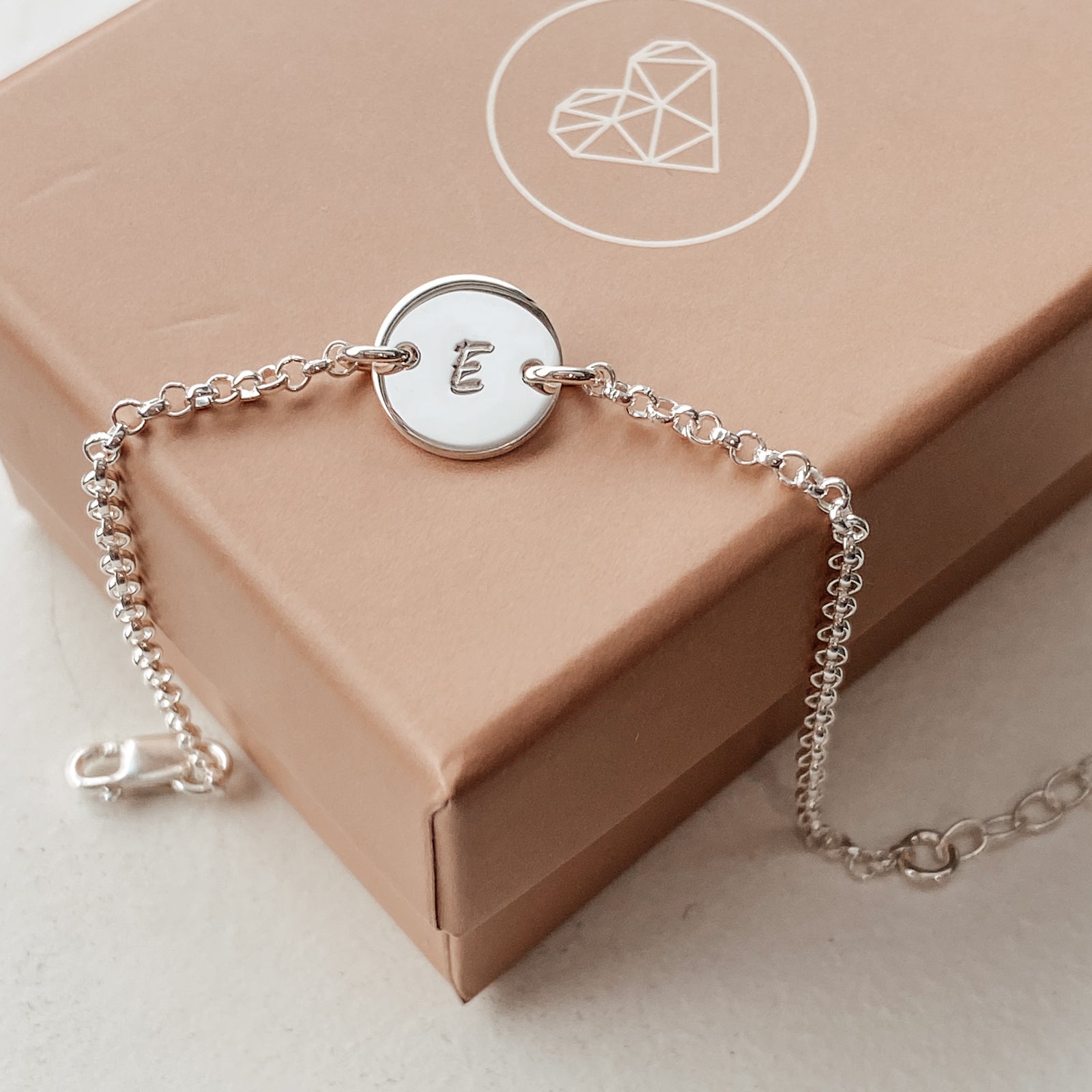 small pendant bracelet matching mum and mini set symbol initial goldfill sterling silver rose goldfill delicate bracelet 