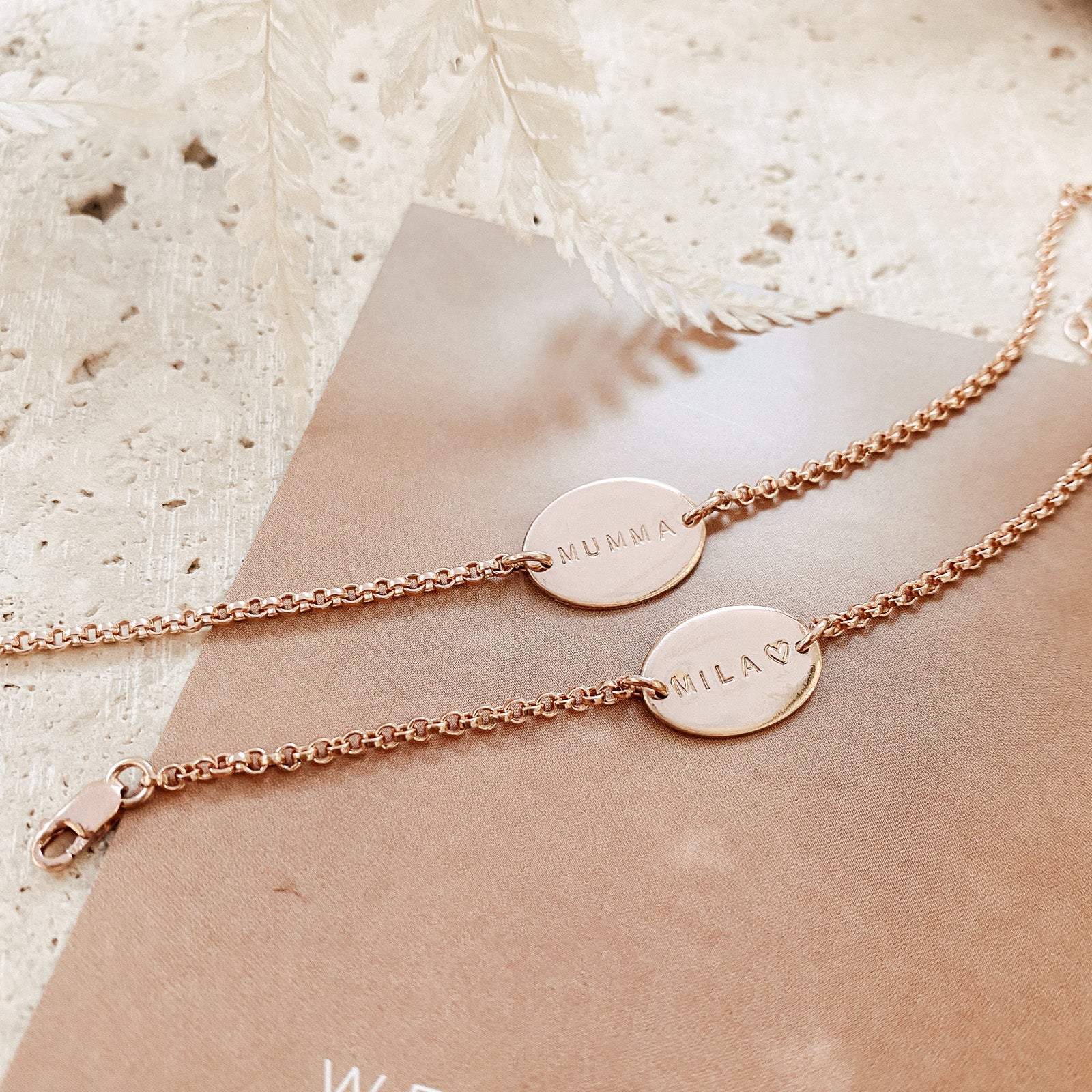 Personalised jewellery – handmade jewellery – KBN jewellery – Australian made jewellery – medium oval bracelet – oval pendant bracelet – initial bracelet – name bracelet – symbol bracelet – gift ideas for women – gift ideas with meaning – sentimental gift ideas 