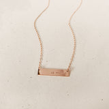 Indi • Short Bar Necklace