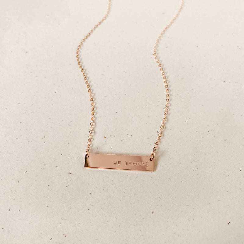 Indi • Short Bar Necklace