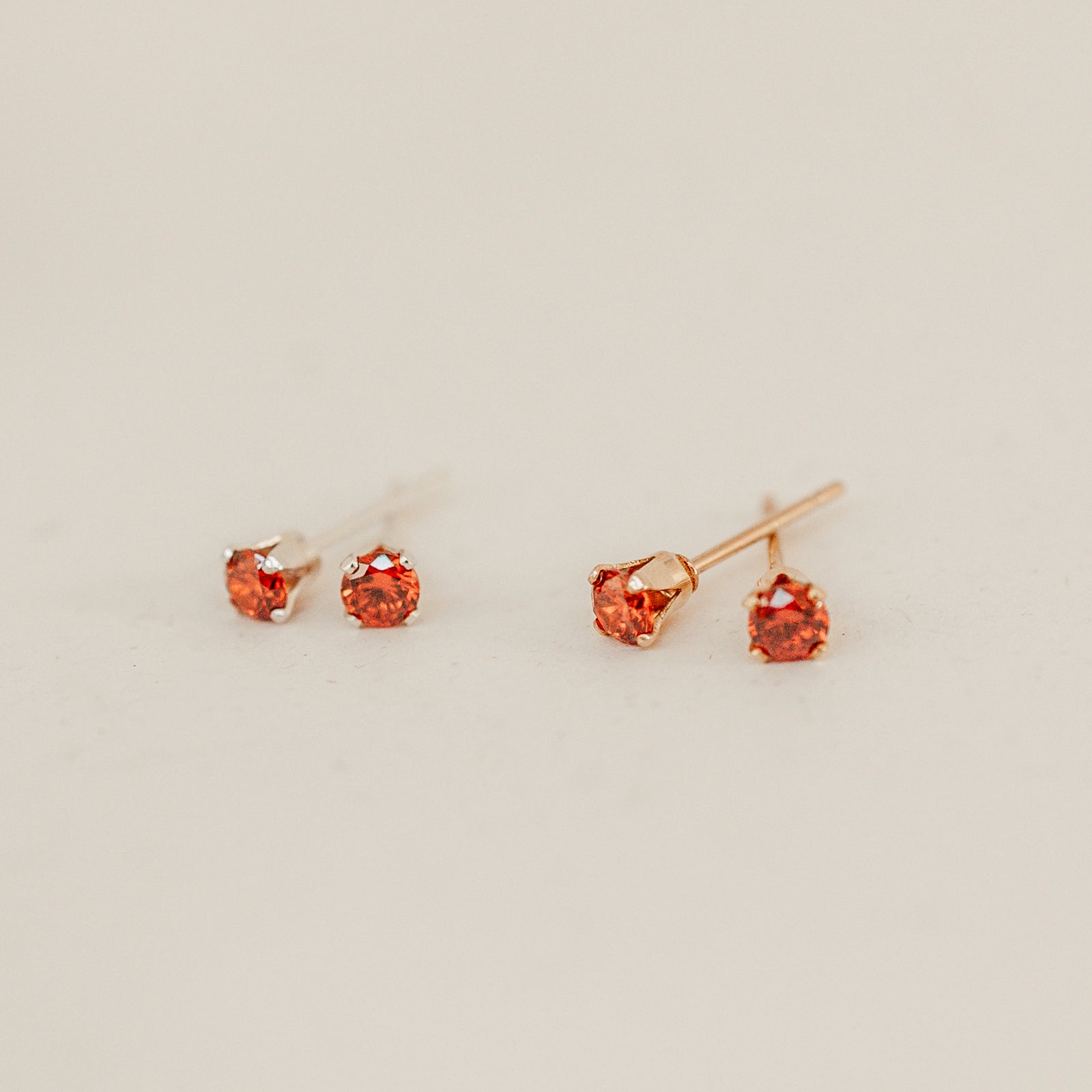 july birthstone studs ruby stone strength peace symbol sterling silver goldfill