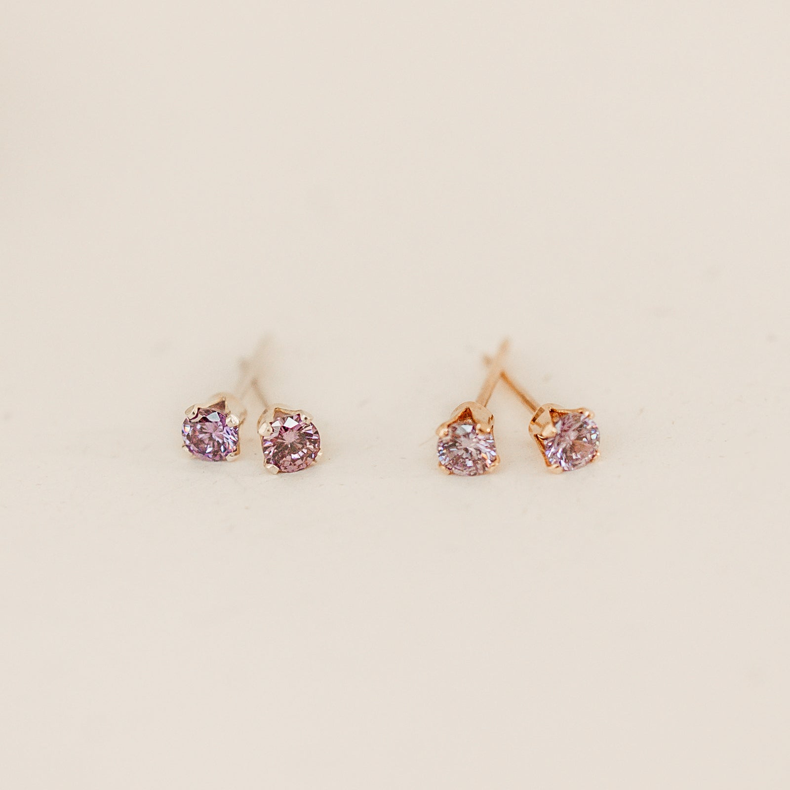 Personalised jewellery – handmade jewellery – KBN jewellery – dainty earrings – birth month earrings – birthstone earrings – affordable earrings – purple earrings – June studs – birthstone studs 