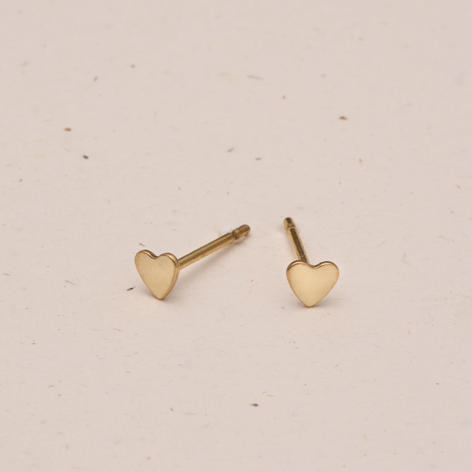 tiny heart symbol studs goldfill sterling silver rose goldfill butterfly backs hypoallergenic sterling silver