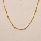 satellite chain choker goldfill rose goldfill sterling silver beaded mini balls delicate tiny