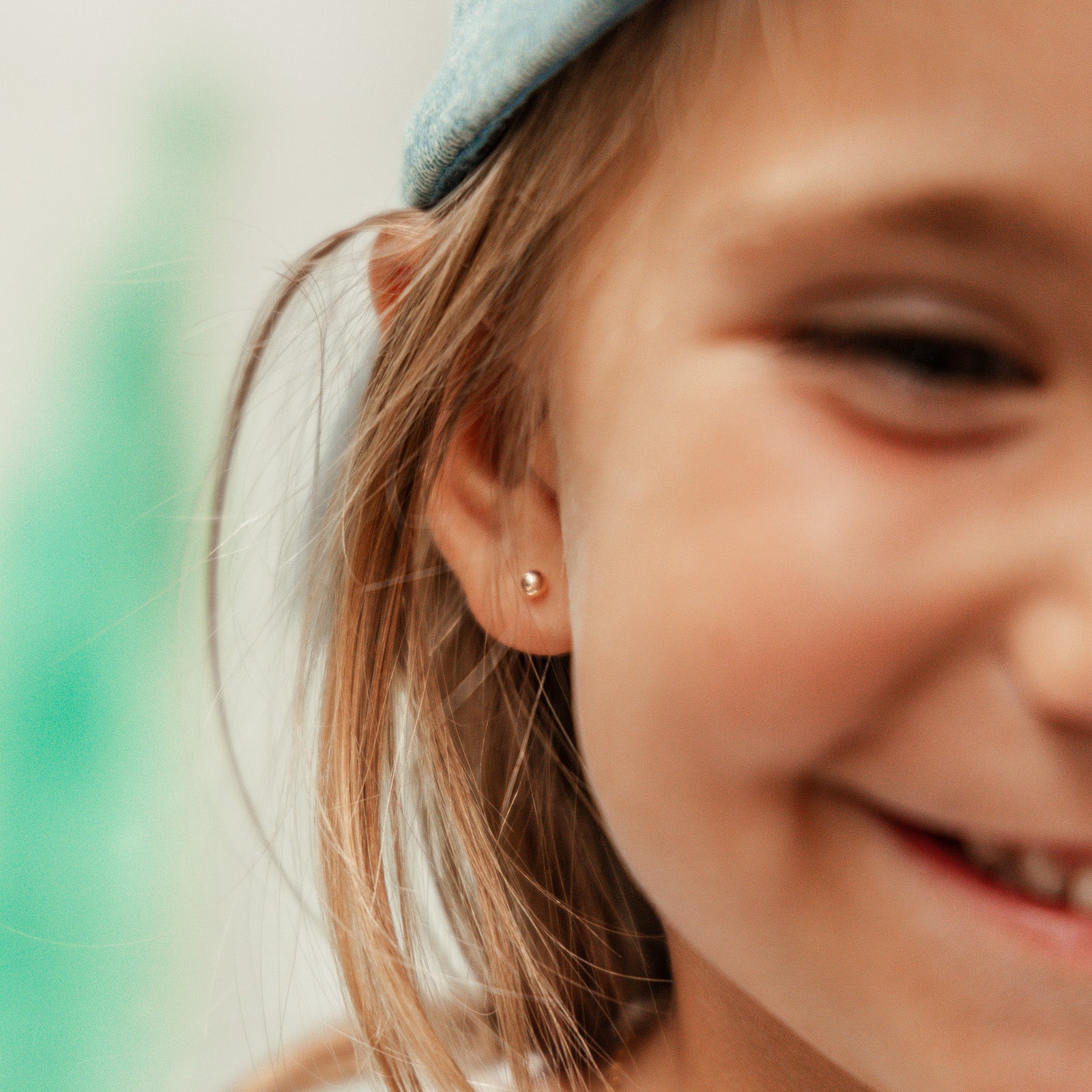 Personalised jewellery - KBN Jewellery - handmade jewellery – Personalised Jewellery gifts – Dainty jewellery – everyday earrings – ball stud earrings – children earrings – earrings from your toddler – toddler friendly earrings 