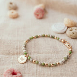 Lucky Day • Adult Crystal Bracelet • Jade & Howlite