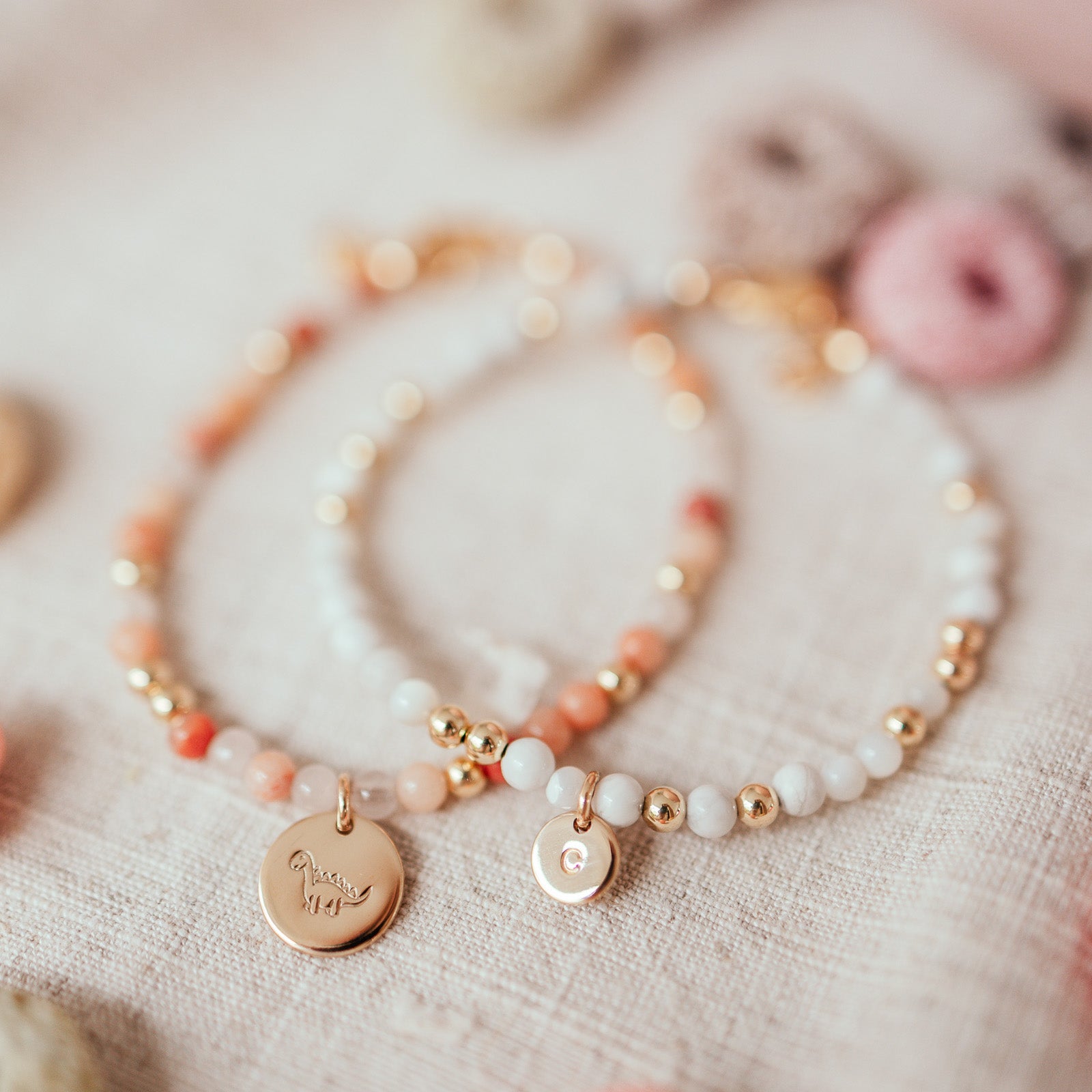 Personalised jewellery - KBN Jewellery - handmade jewellery – Personalised Jewellery gifts – Dainty jewellery – Australia made jewellery – beaded bracelet – pearl bracelet – hand made bracelet – howlite bracelet – initial bracelet – handmade crystal bracelet 