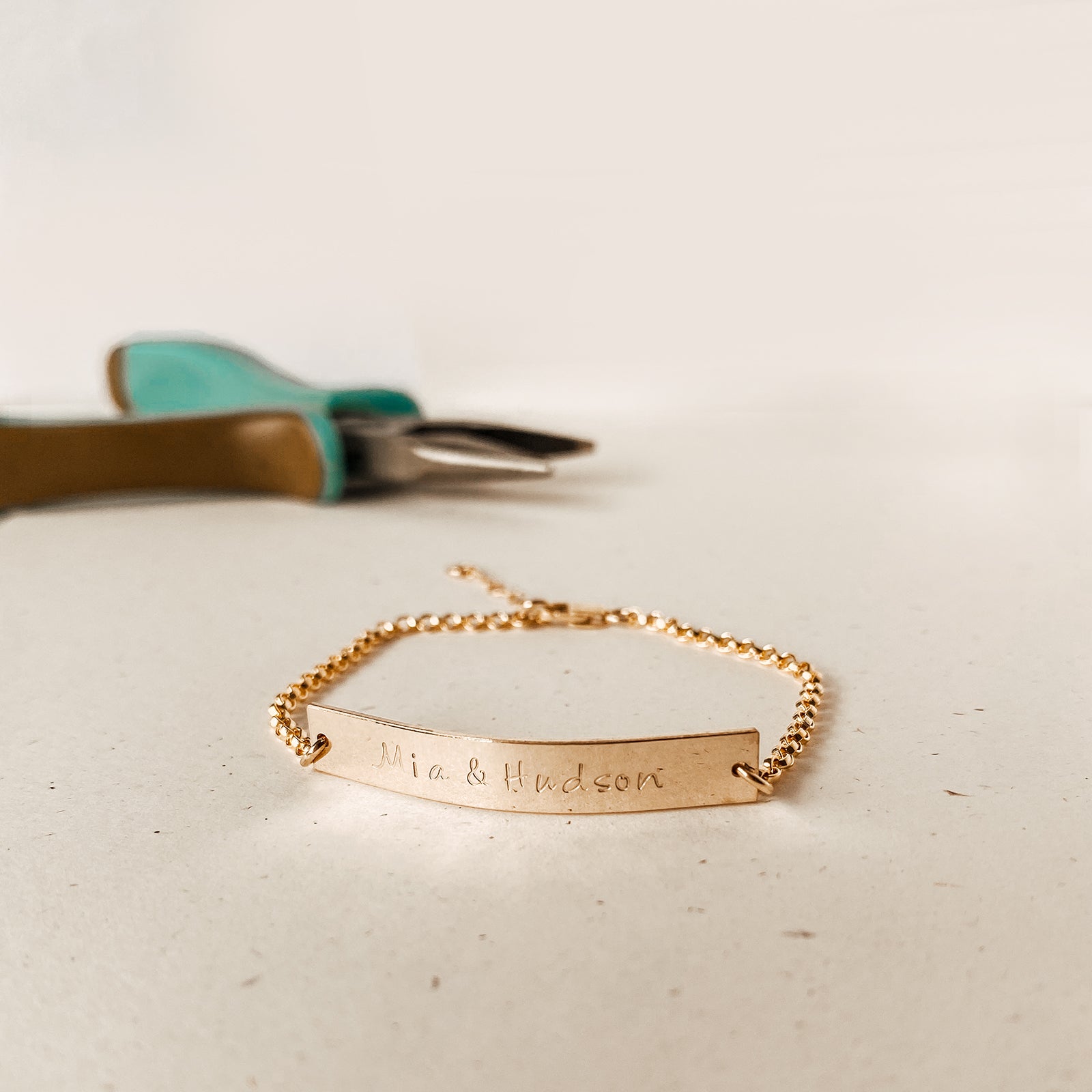 Personalised jewellery - KBN Jewellery - handmade jewellery – Personalised Jewellery gifts – Dainty jewellery- Dainty necklace – name bracelet – roman numerals bracelet – children’s name bracelet 