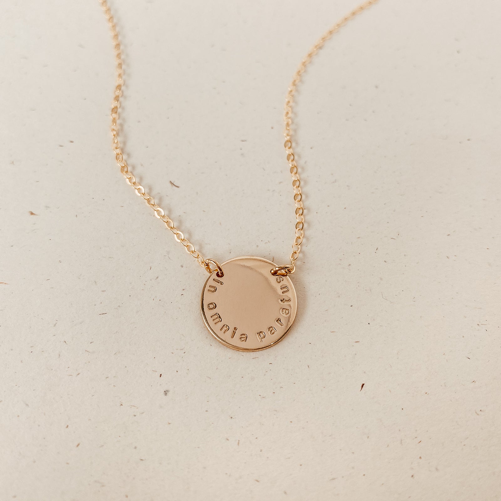 Personalised jewellery - KBN Jewellery - handmade jewellery – custom jewellery gifts – dainty necklace – Australian made – initial necklace – children’s initial necklace – roman numeral necklace – round pendant necklace – double holed necklace 