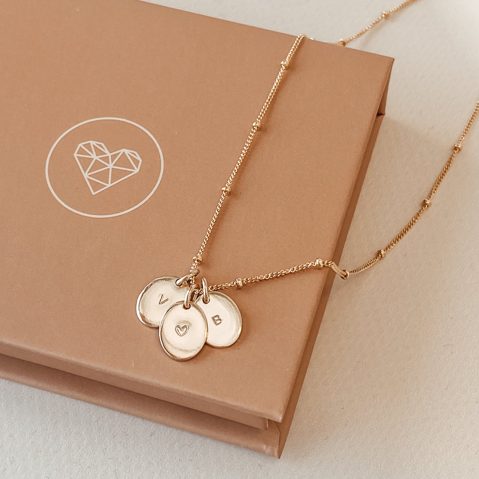 Personalised jewellery - KBN Jewellery - handmade jewellery – Personalised Jewellery gifts – Dainty jewellery- Dainty necklace - initial necklace – symbol necklace – bead chain – tiny pendant – children initial 