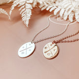 Cross My Heart • Large Oval Pendant Necklace