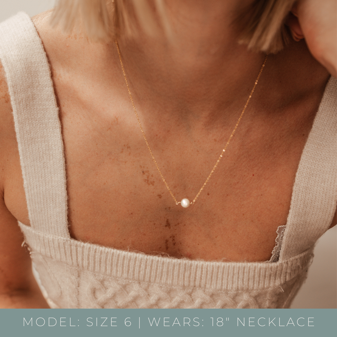 Personalised jewellery - KBN Jewellery - handmade jewellery – Personalised Jewellery gifts –  single pearl necklace – wedding gift idea – bridal jewellery – bridal shower jewellery – bridesmaids gift – freshwater pearls – real pearl necklace – affordable pearl necklace 