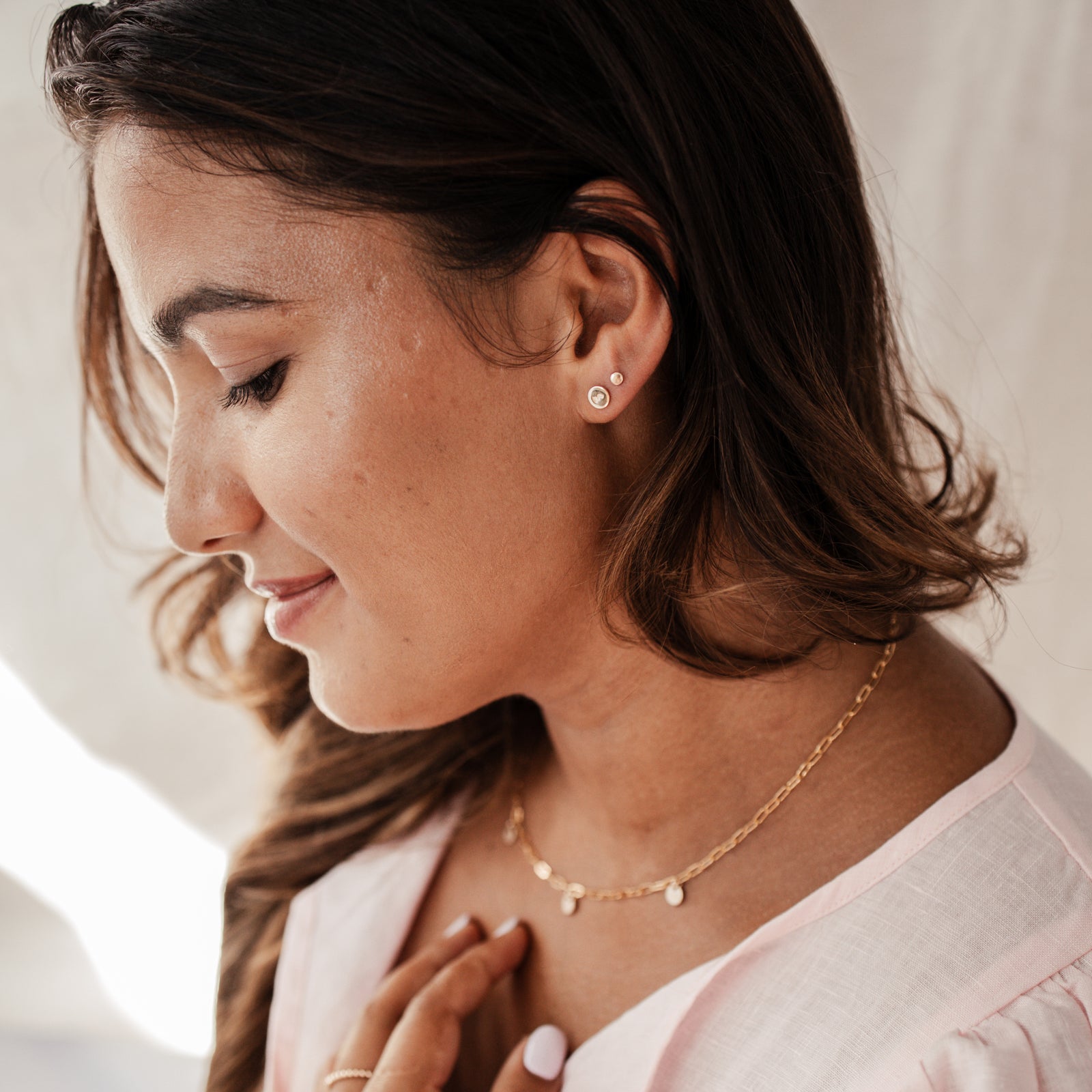 Personalised jewellery - KBN Jewellery - handmade jewellery – custom jewellery gifts –  tiny stud earrings – stacking earrings – everyday earrings 